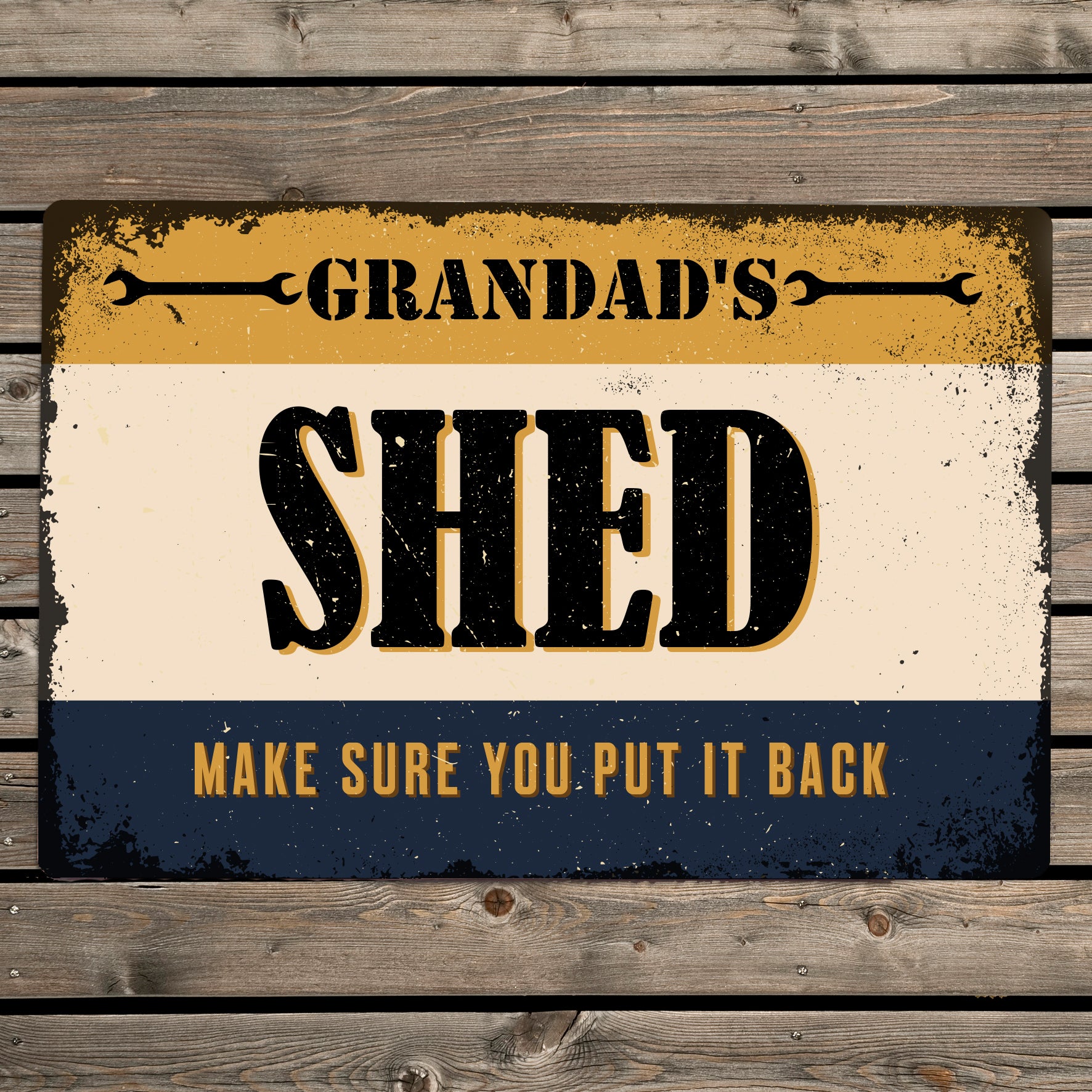 Personalised Garage Metal Sign