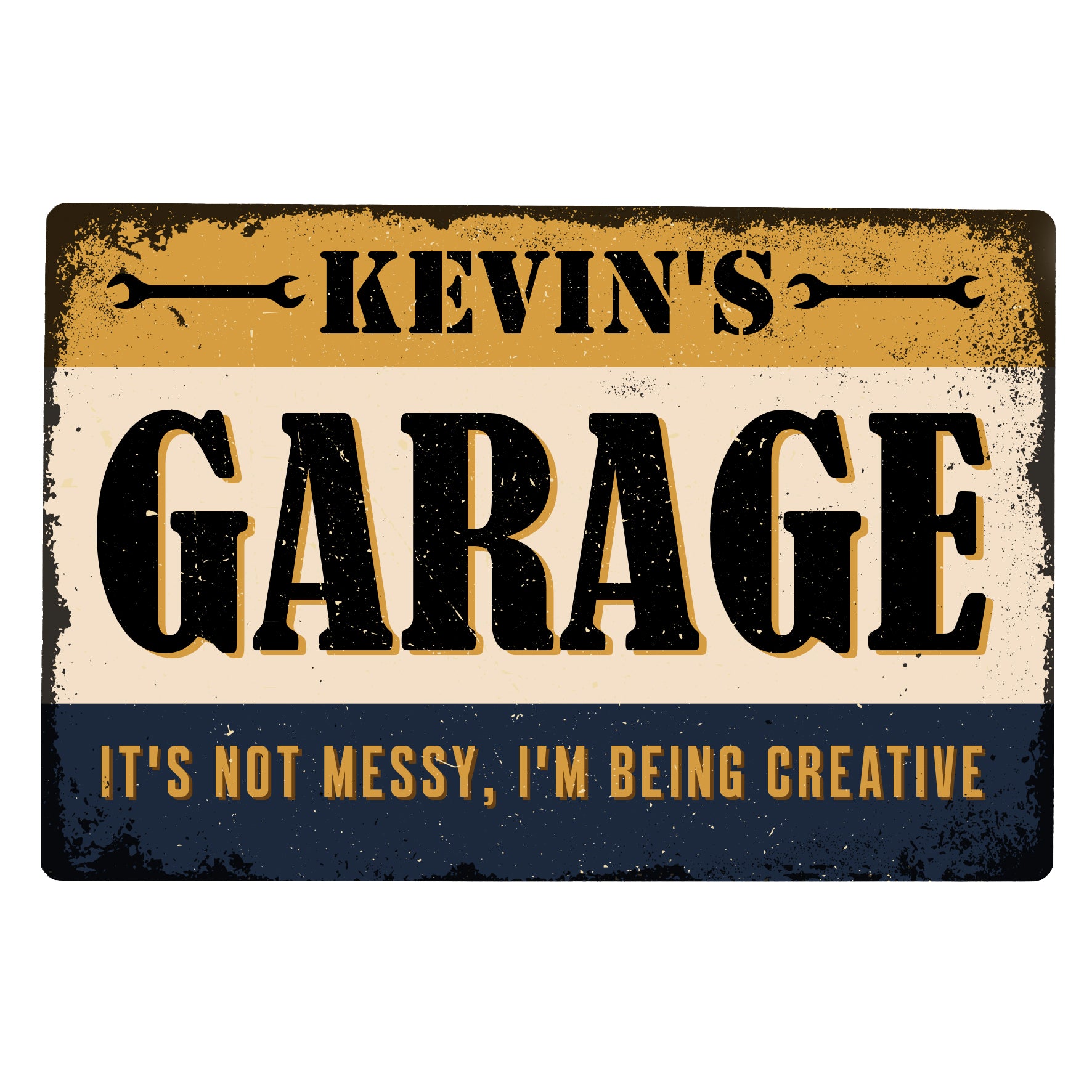 Personalised Garage Metal Sign