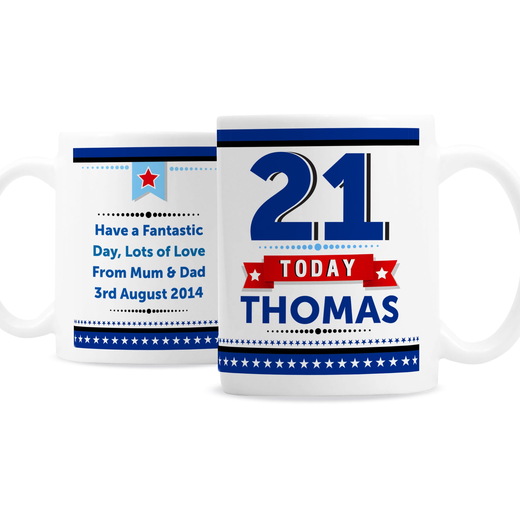 Personalised Birthday Star Mug