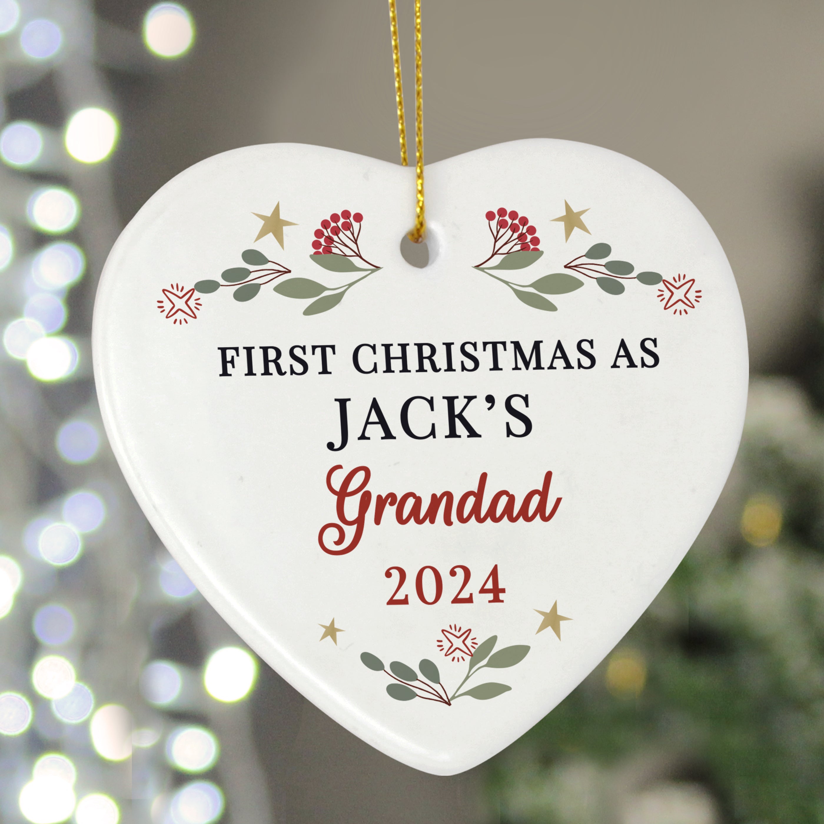 Personalised First Christmas As Christmas Tree Decoration