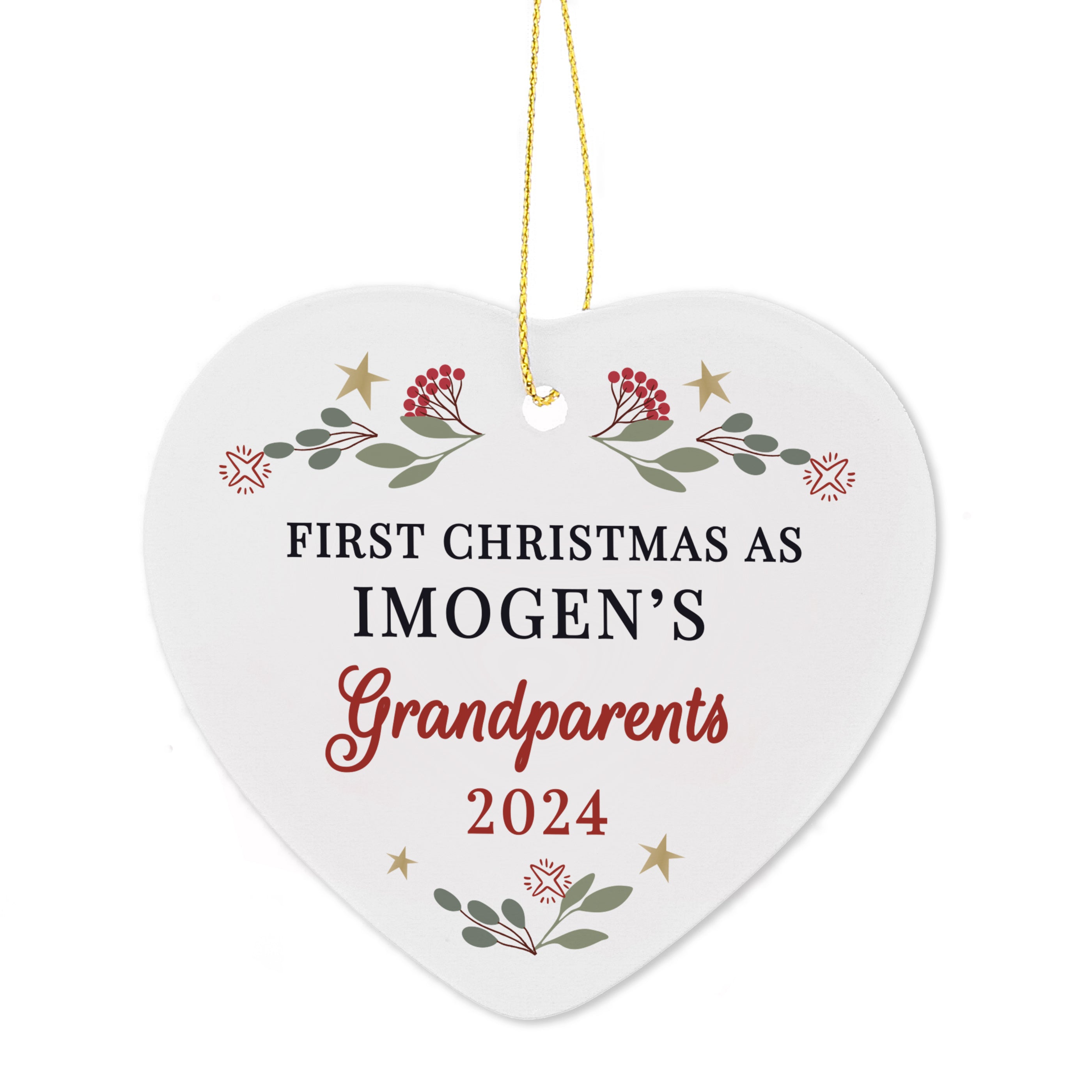 Personalised First Christmas As Christmas Tree Decoration