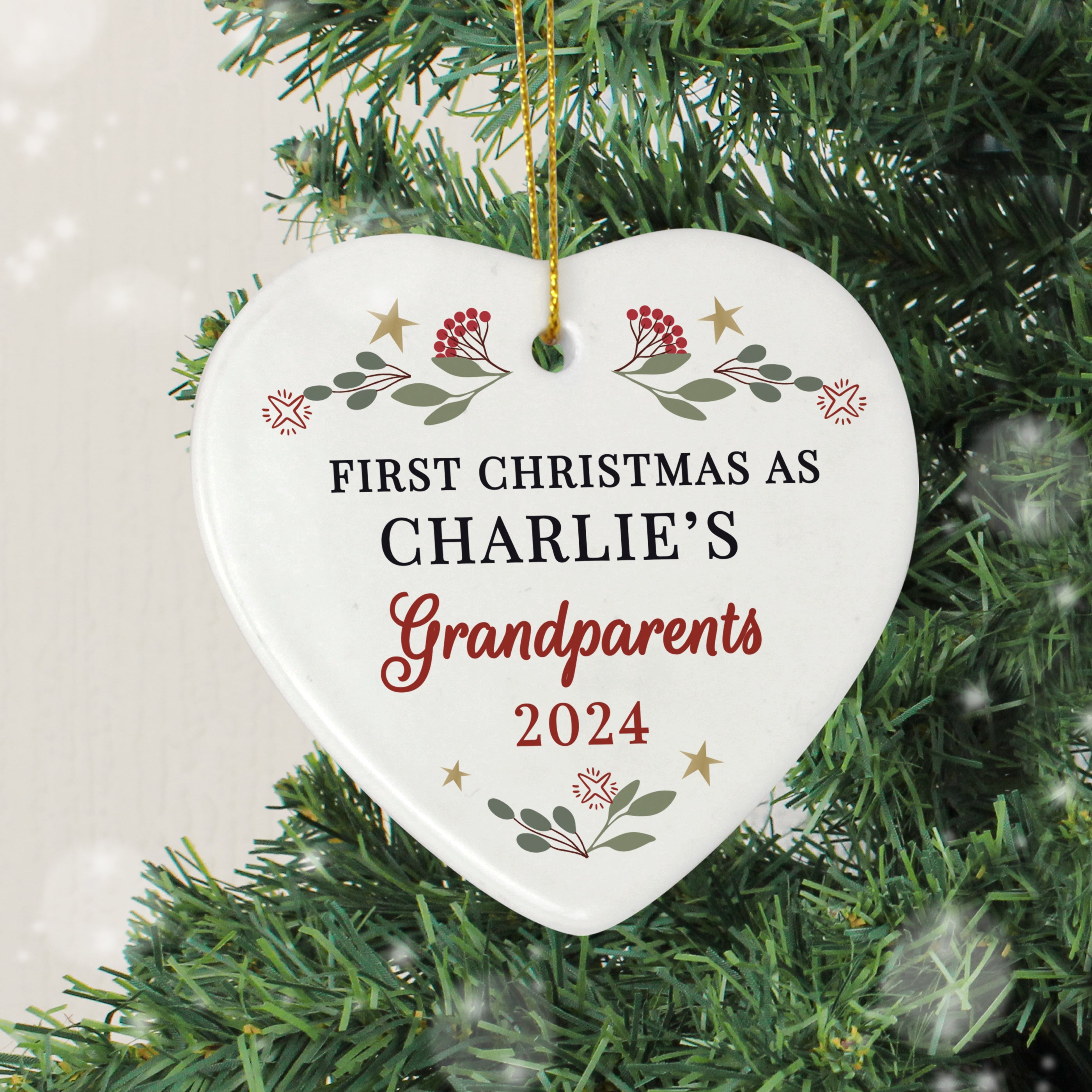 Personalised First Christmas As Christmas Tree Decoration