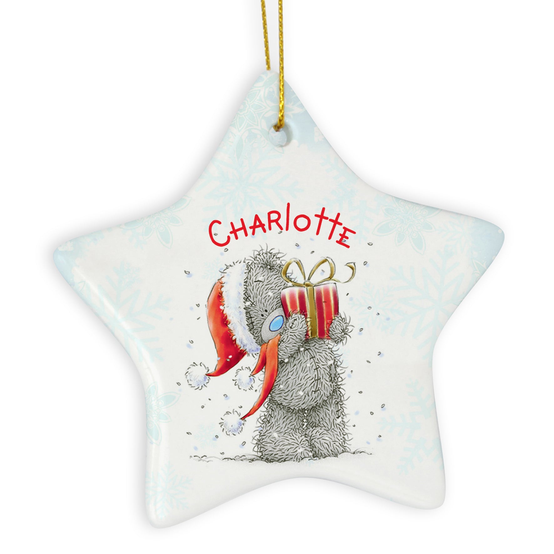 Personalised Me To You Star Christmas Decoration