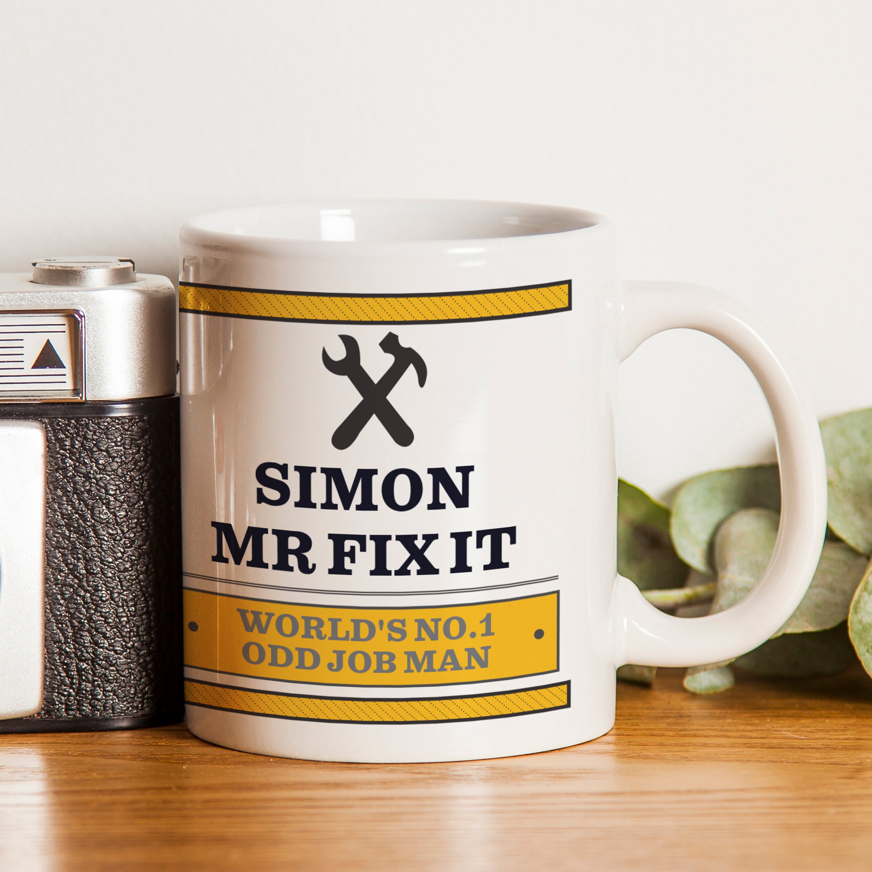 Personalised Man At Work Mug