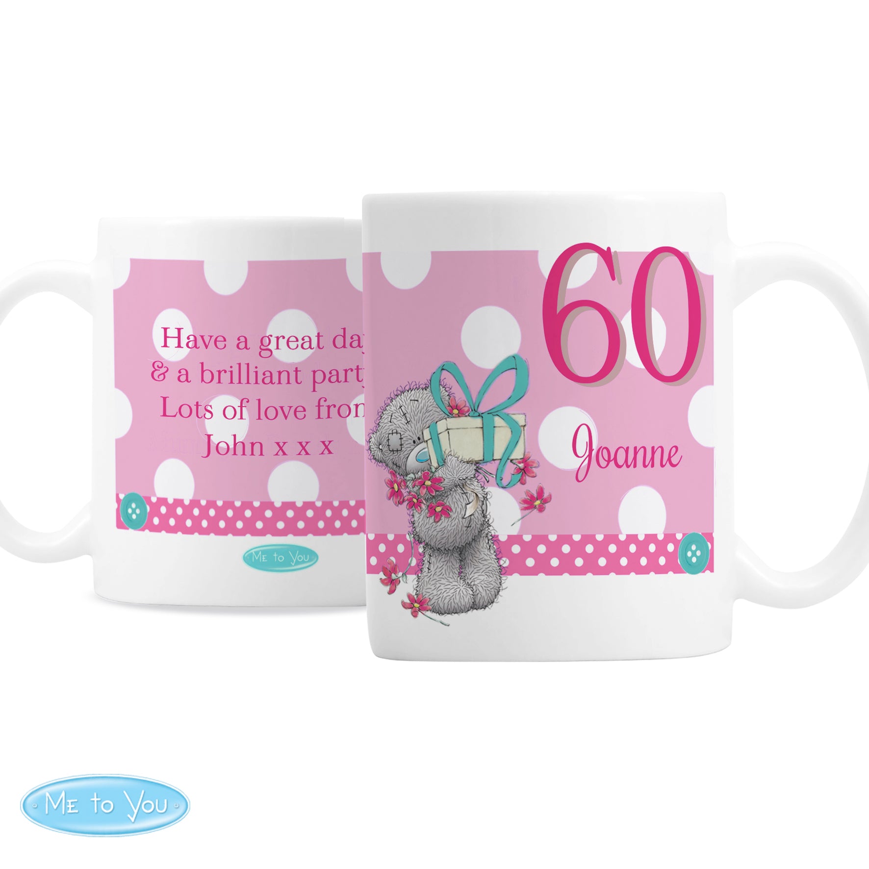 Personalised Me To You Birthday Big Age Female Mug