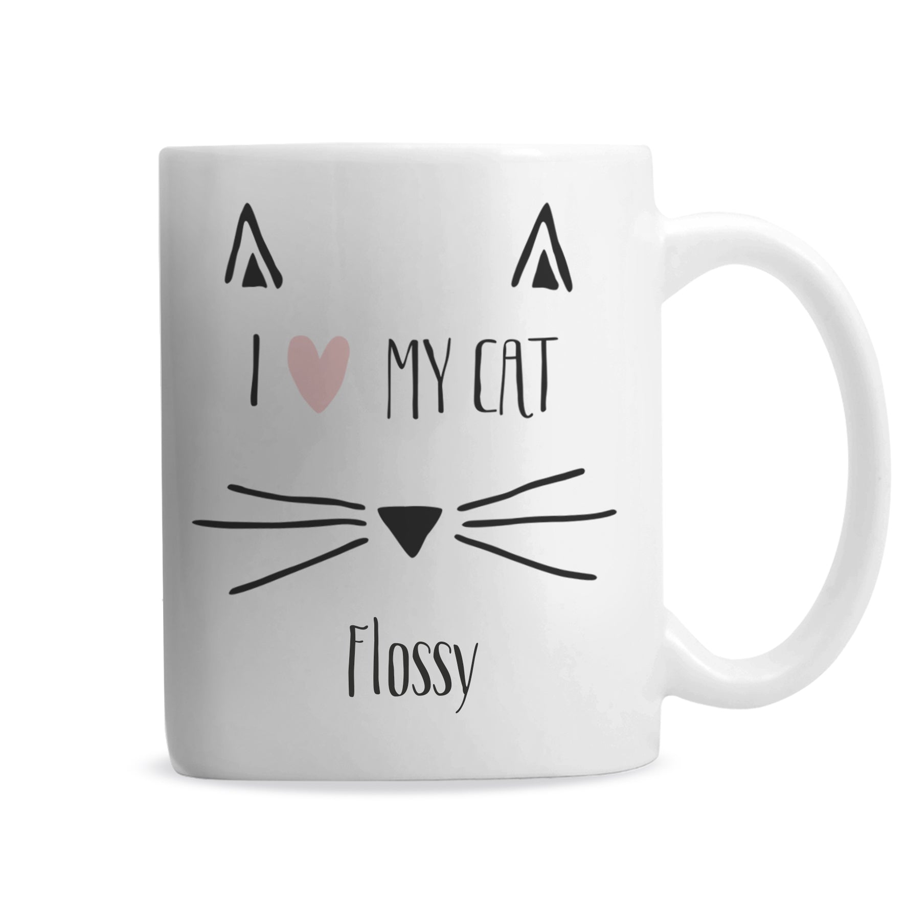 Personalised Cat Features Mug