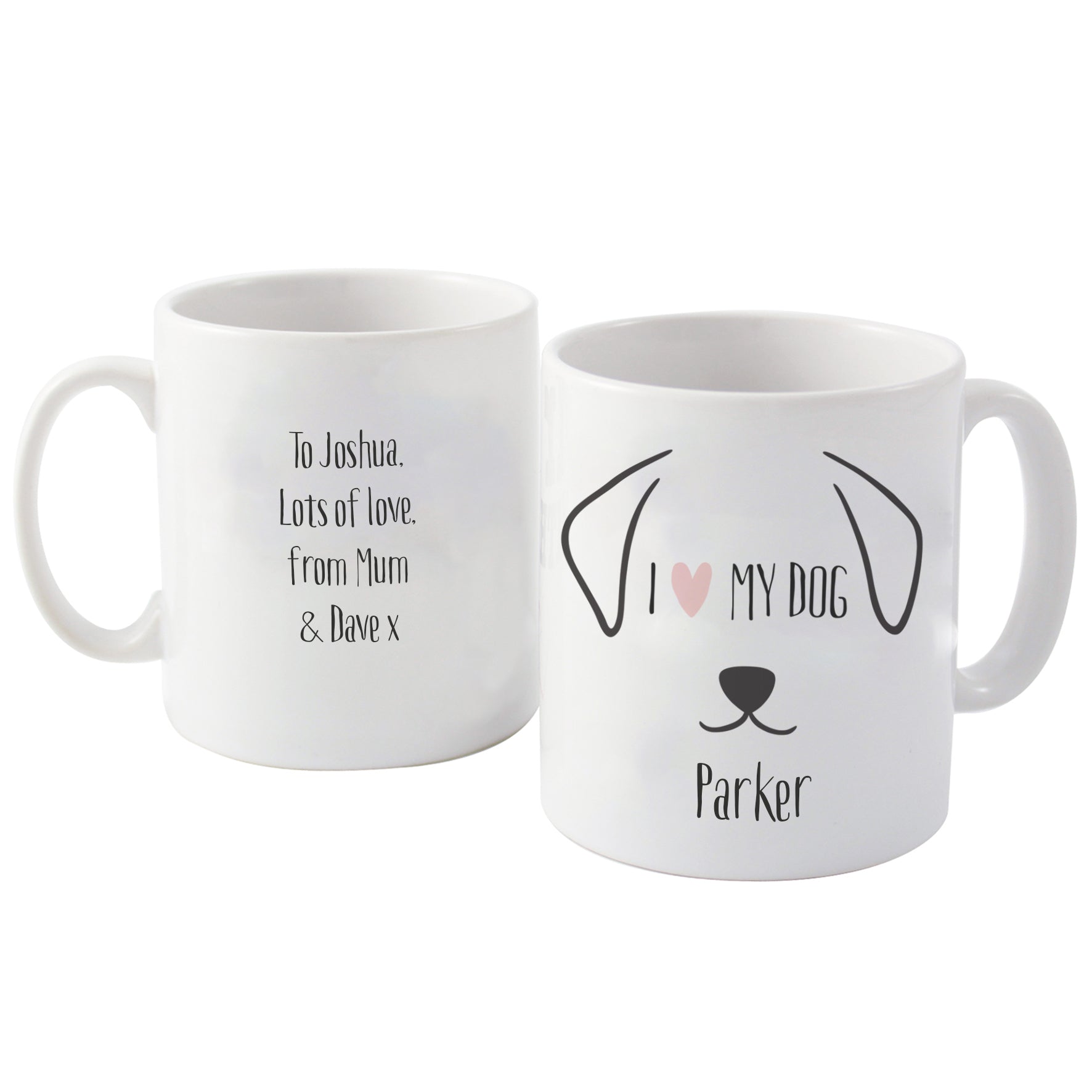 Personalised Dog Features Mug