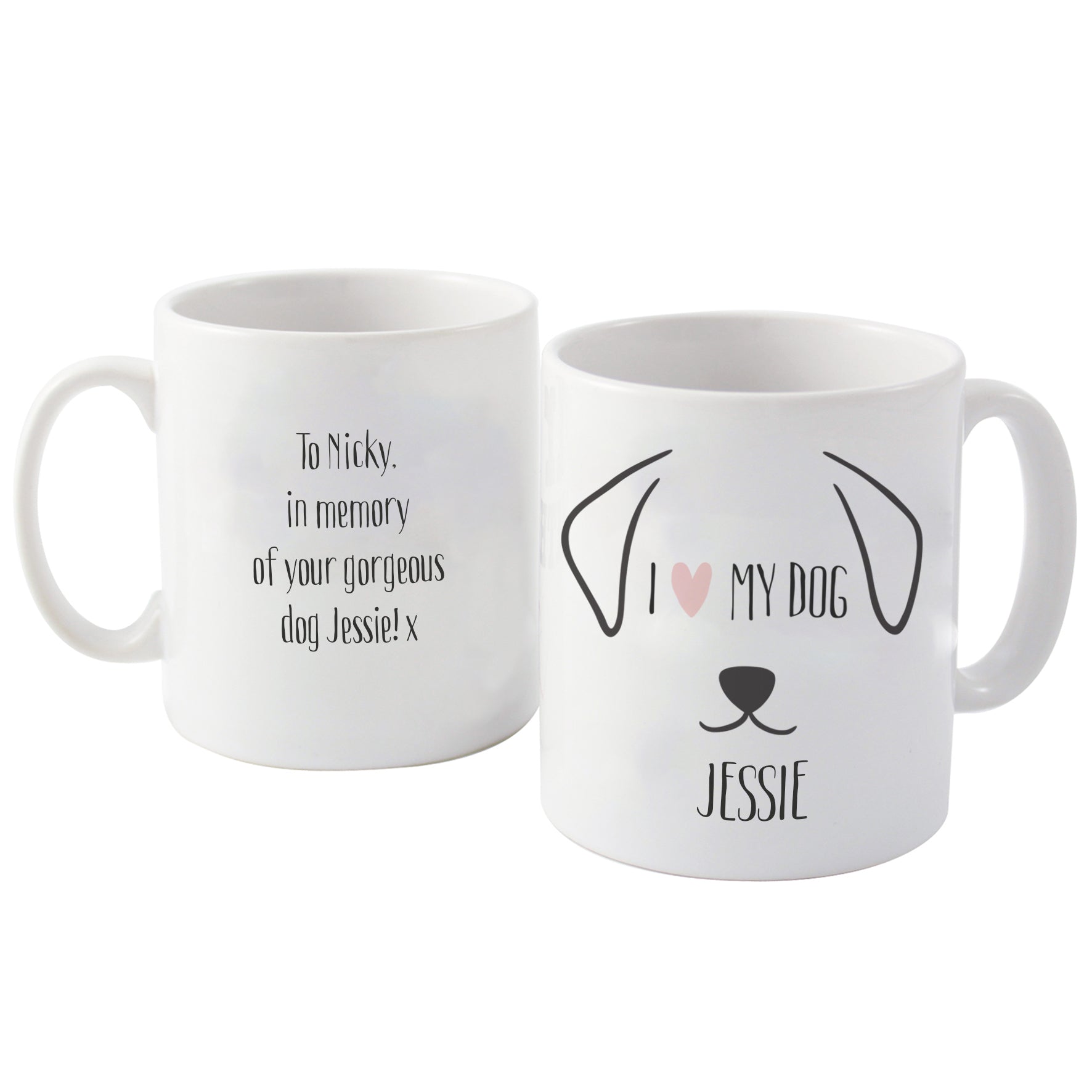 Personalised Dog Features Mug