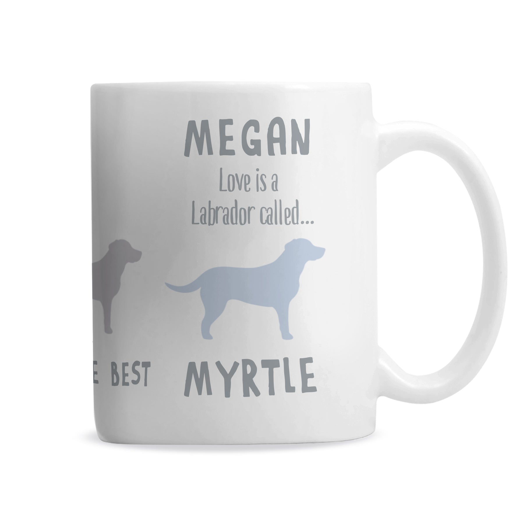 Personalised Labrador Dog Breed Mug