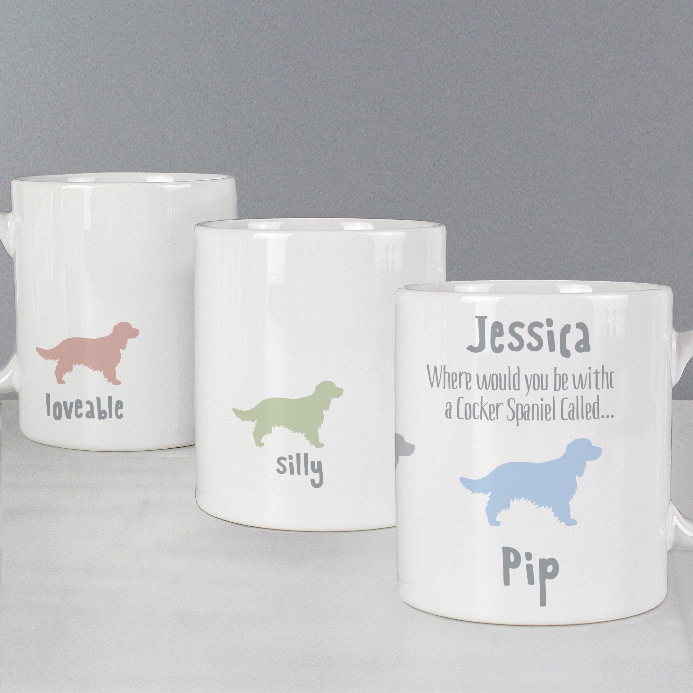 Personalised Cocker Spaniel Dog Breed Mug