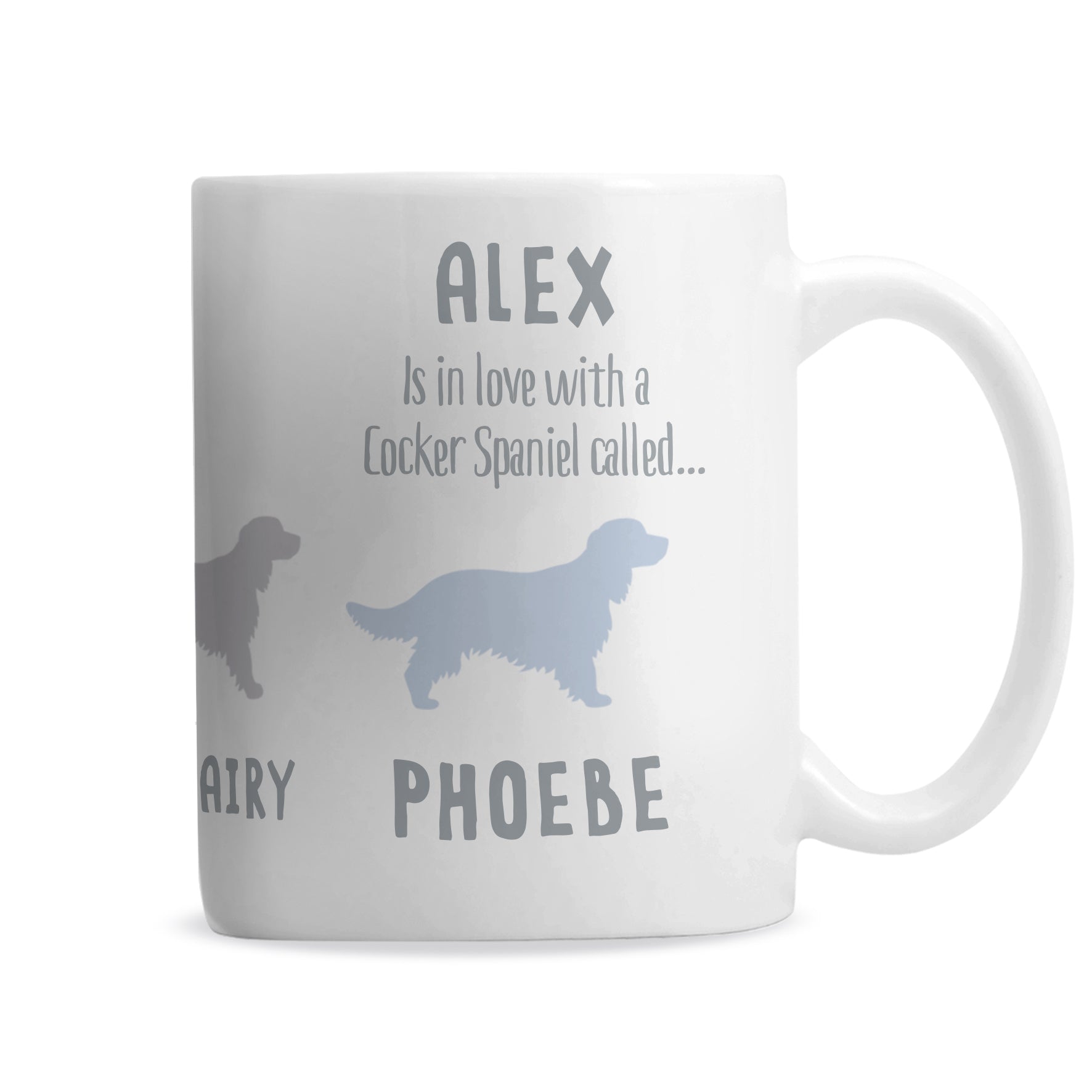 Personalised Cocker Spaniel Dog Breed Mug