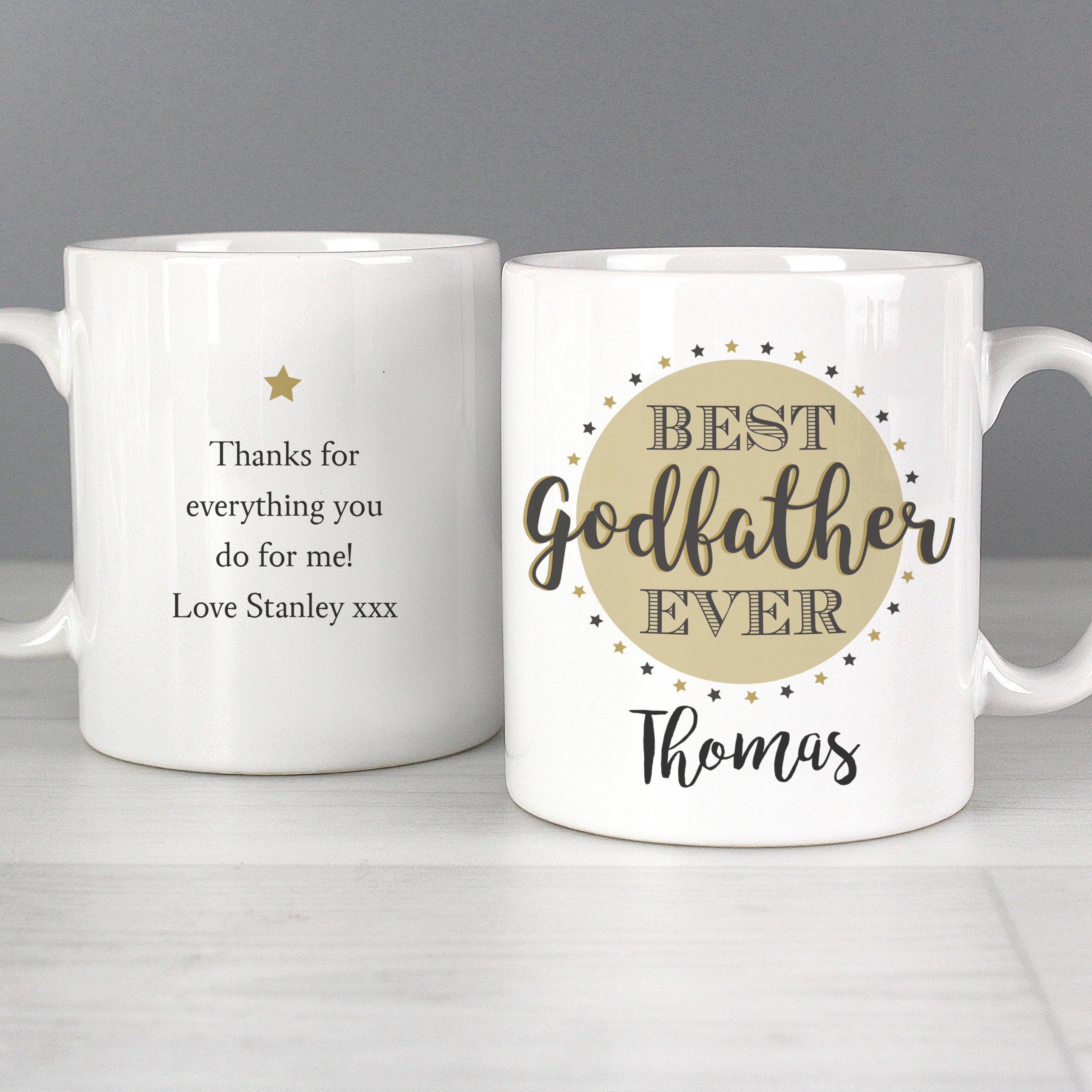 Personalised Best Godfather Mug