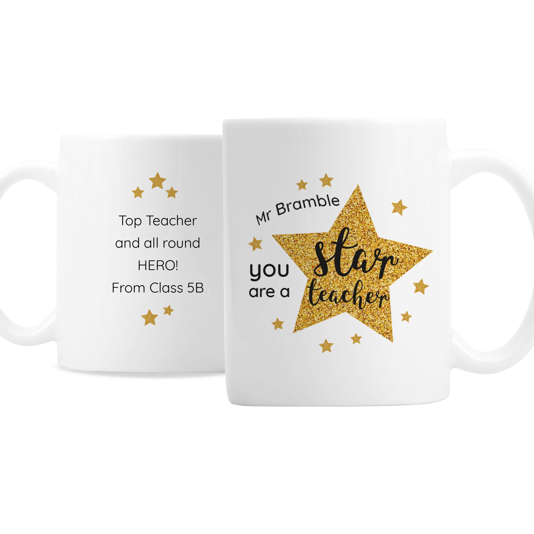 Personalised Star Teacher's Mug