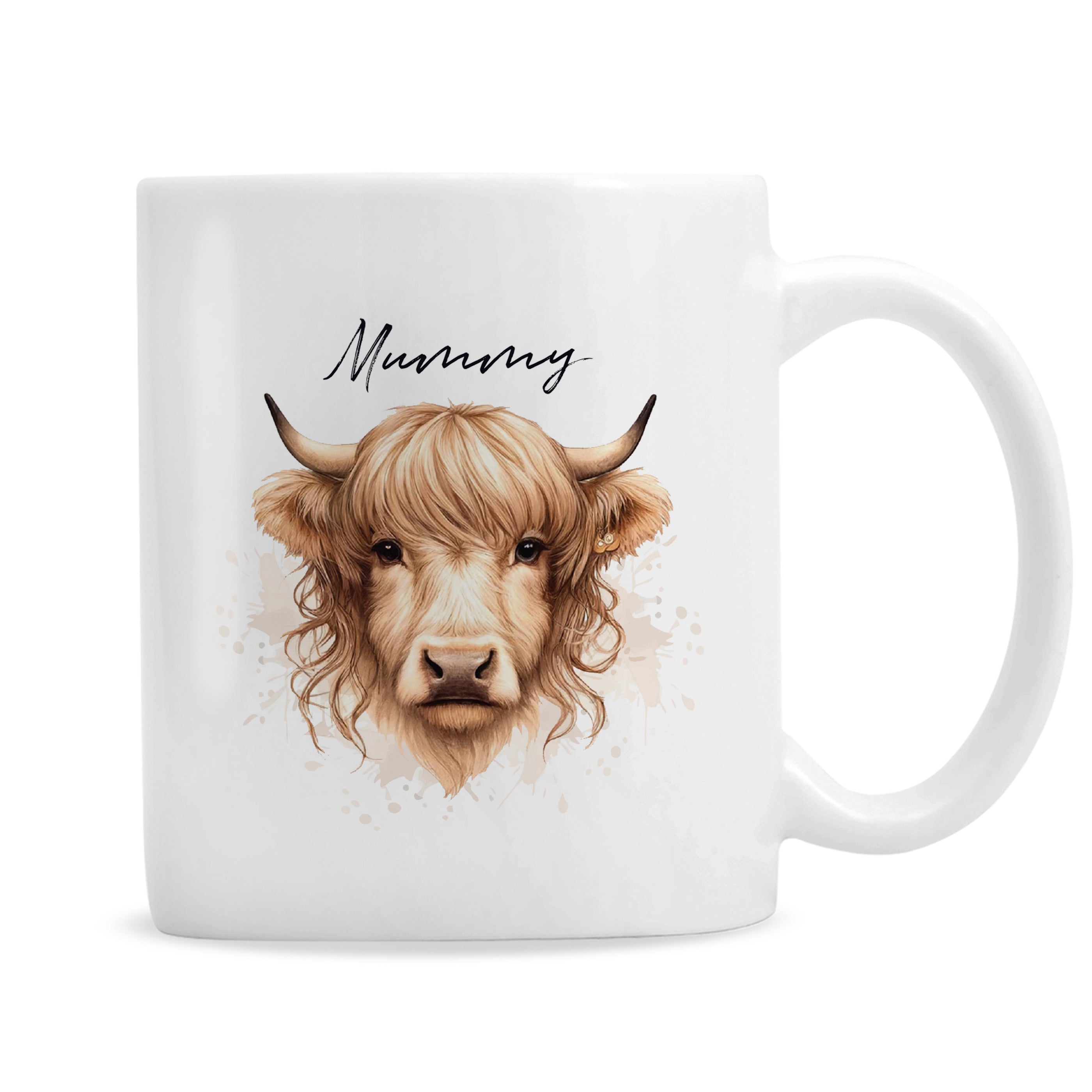 Personalised Highland Cow Mug - Female