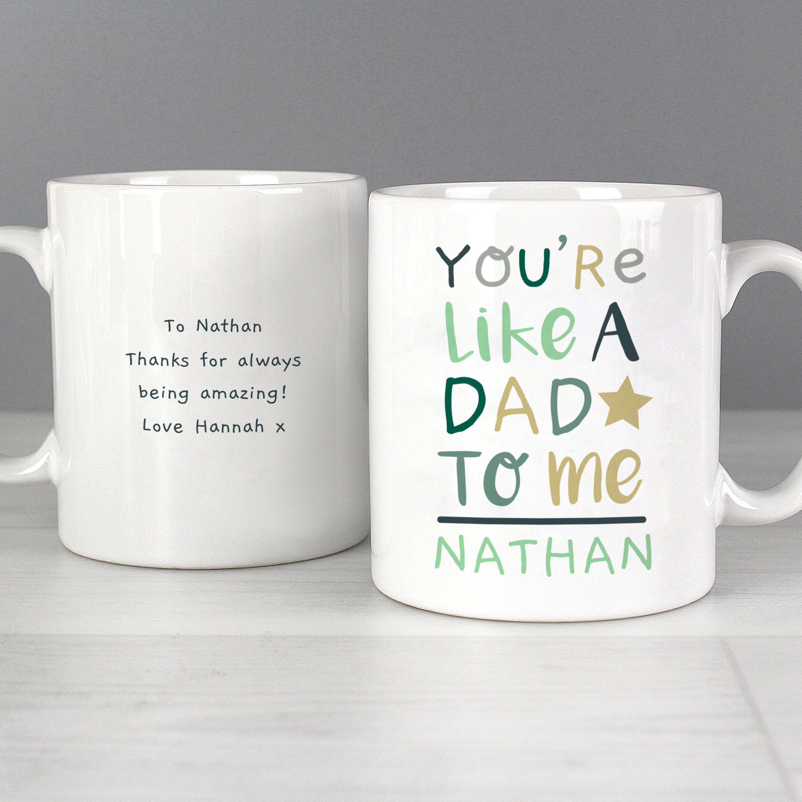 Personalised 'You're Like a Dad to Me' Mug