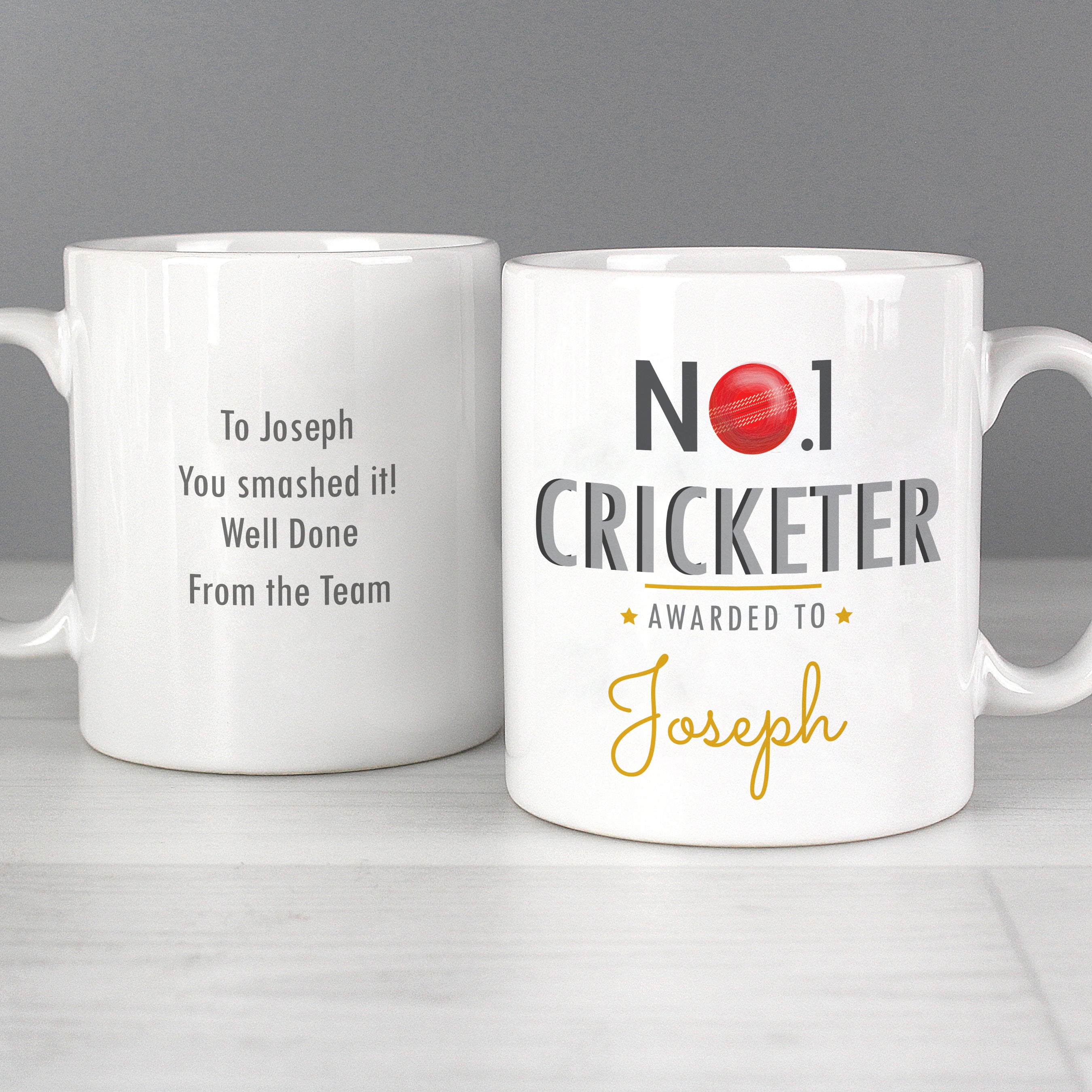 Personalised No.1 Cricketer Mug