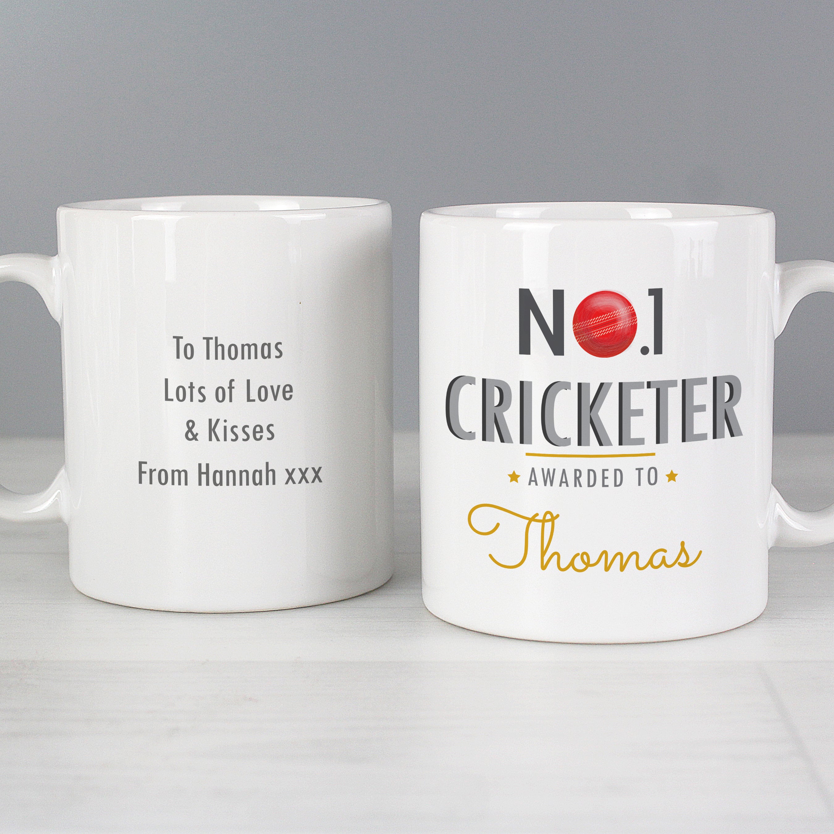 Personalised No.1 Cricketer Mug