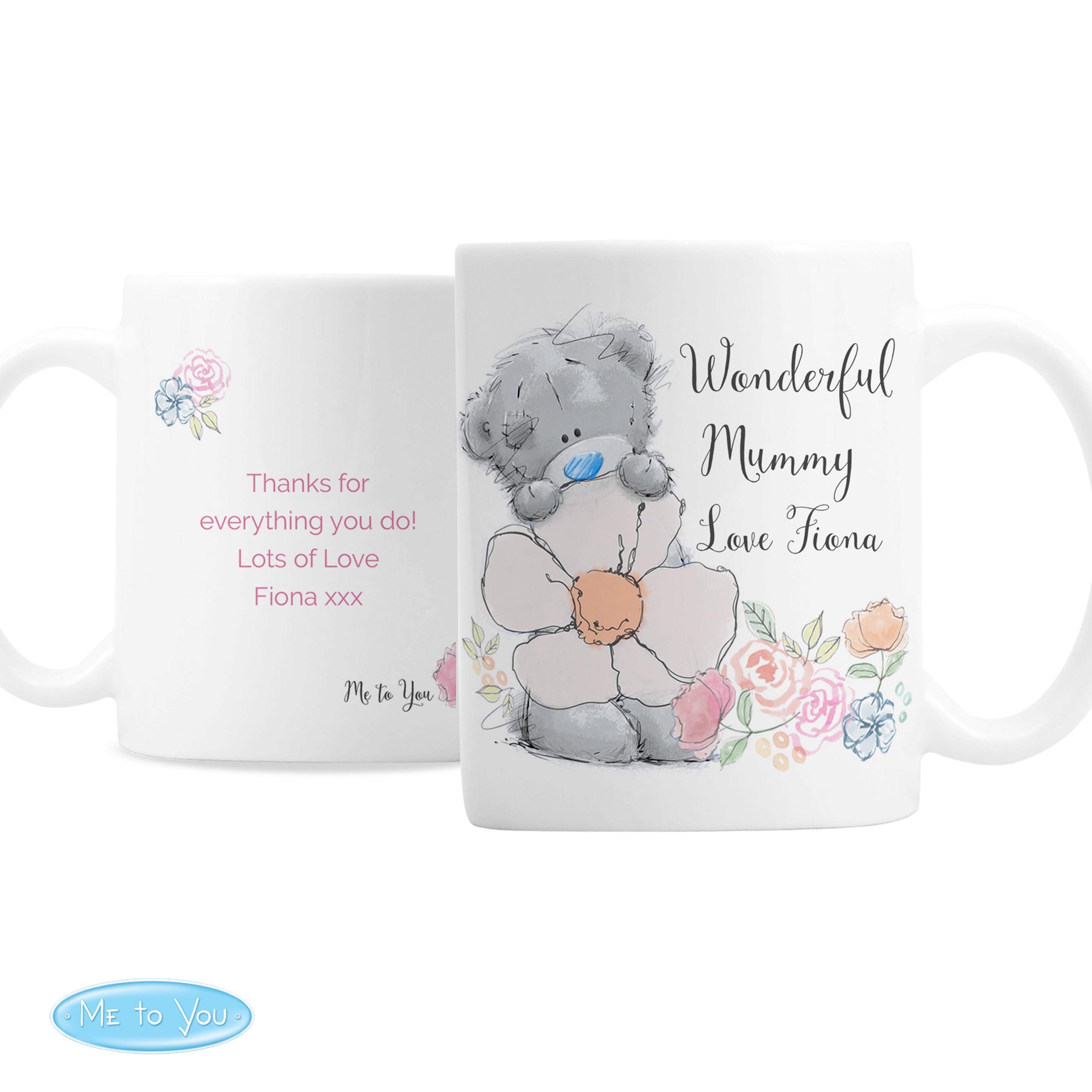 Personalised Me to You Floral Mug