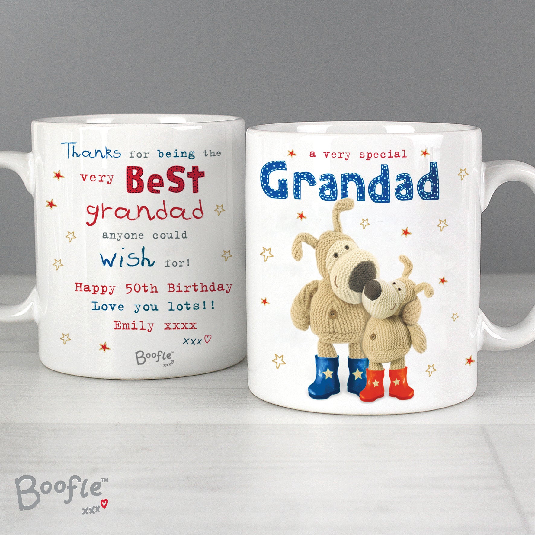 Personalised Boofle Special Grandad Mug