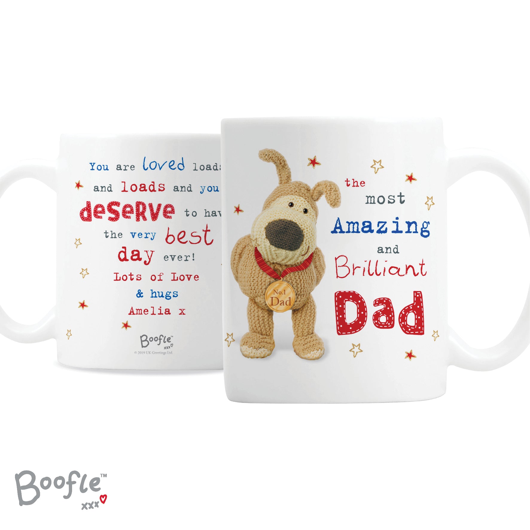 Personalised Boofle Medal Mug