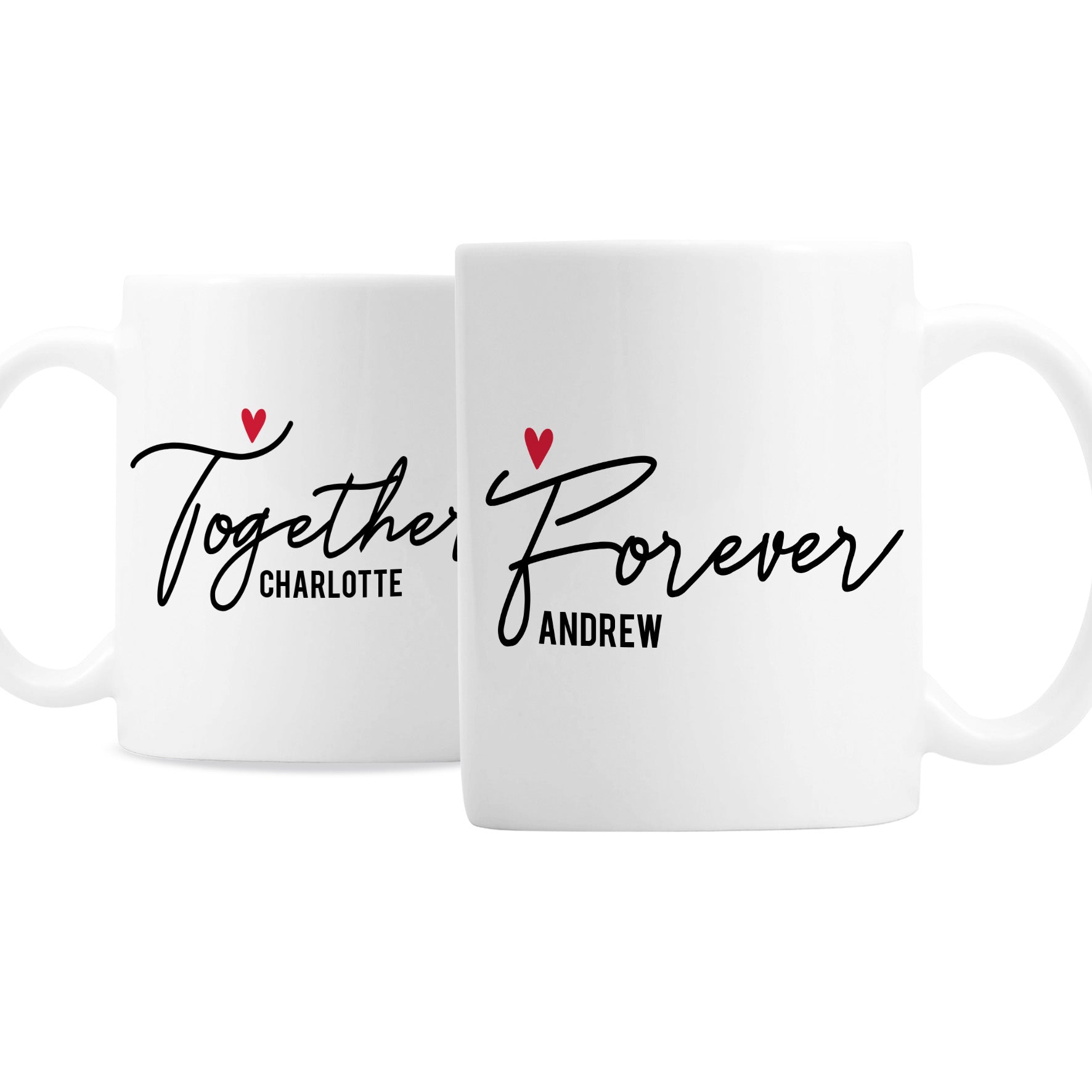 Personalised Together Forever Mug Set