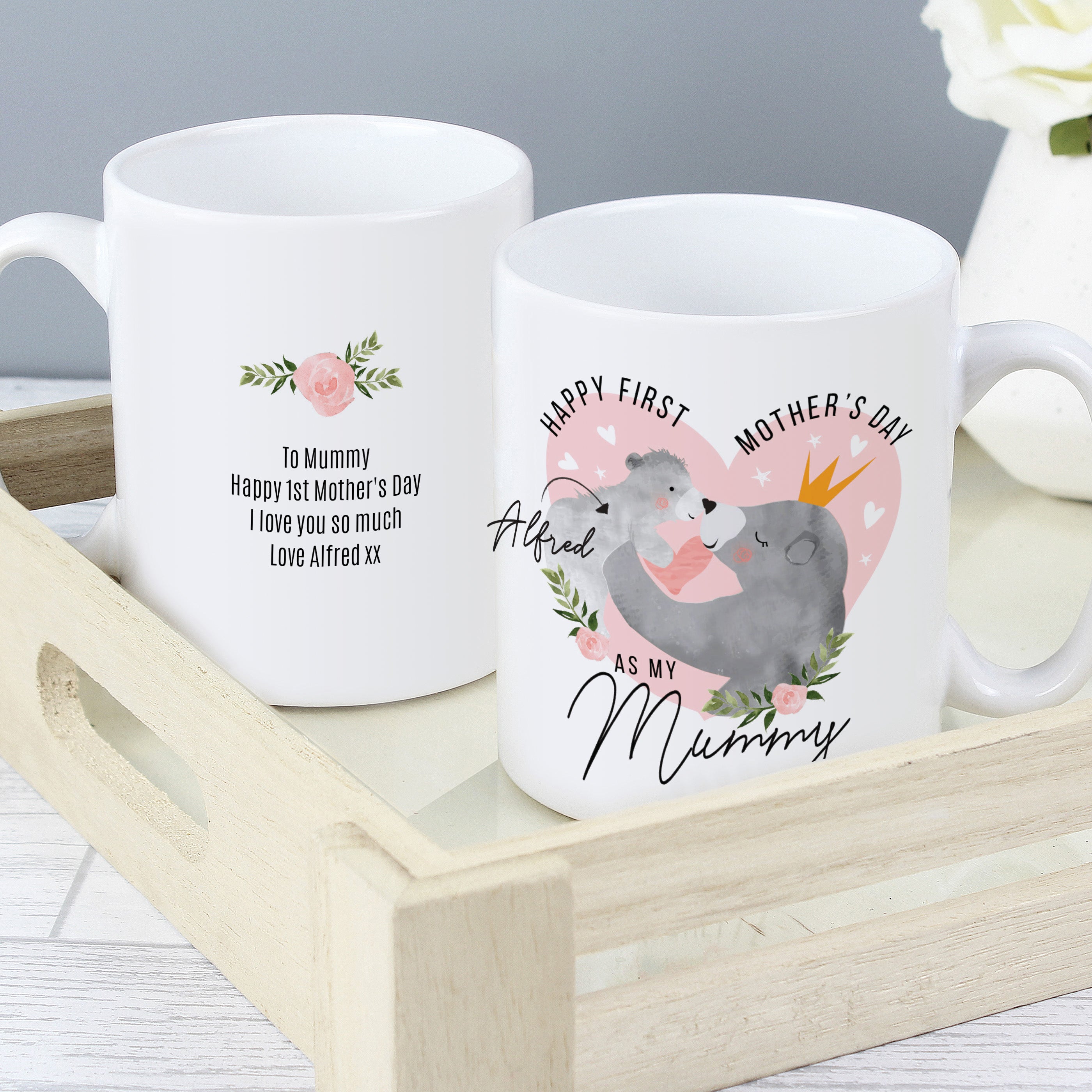 Personalised 1st Mother's Day Mama Bear Mug