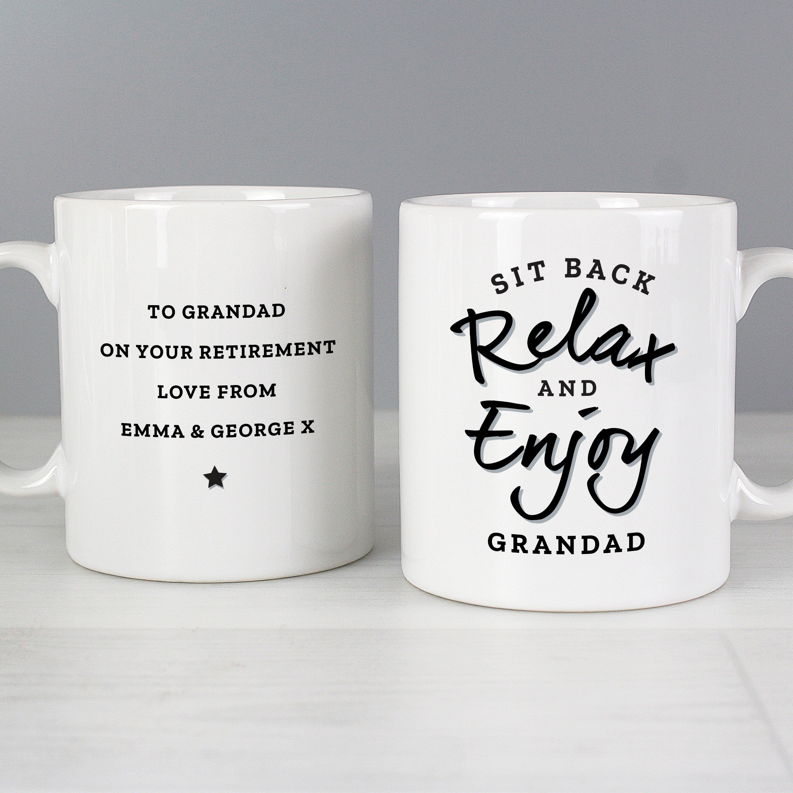 Personalised Sit Back & Relax Mug