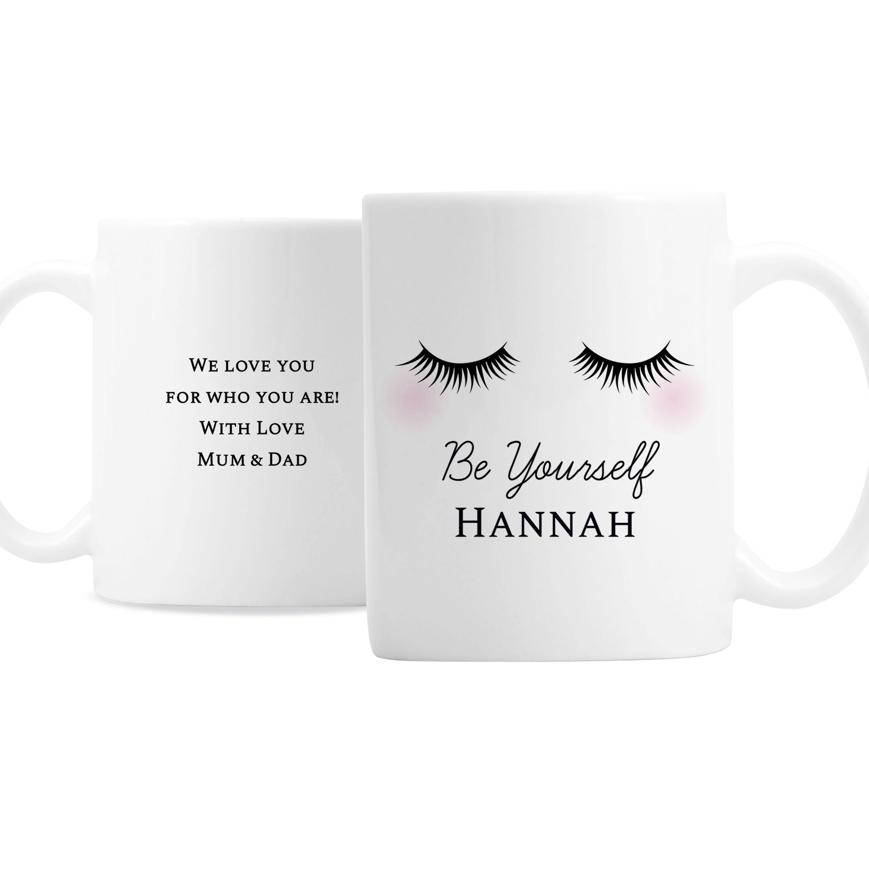 Personalised Eyelashes Mug