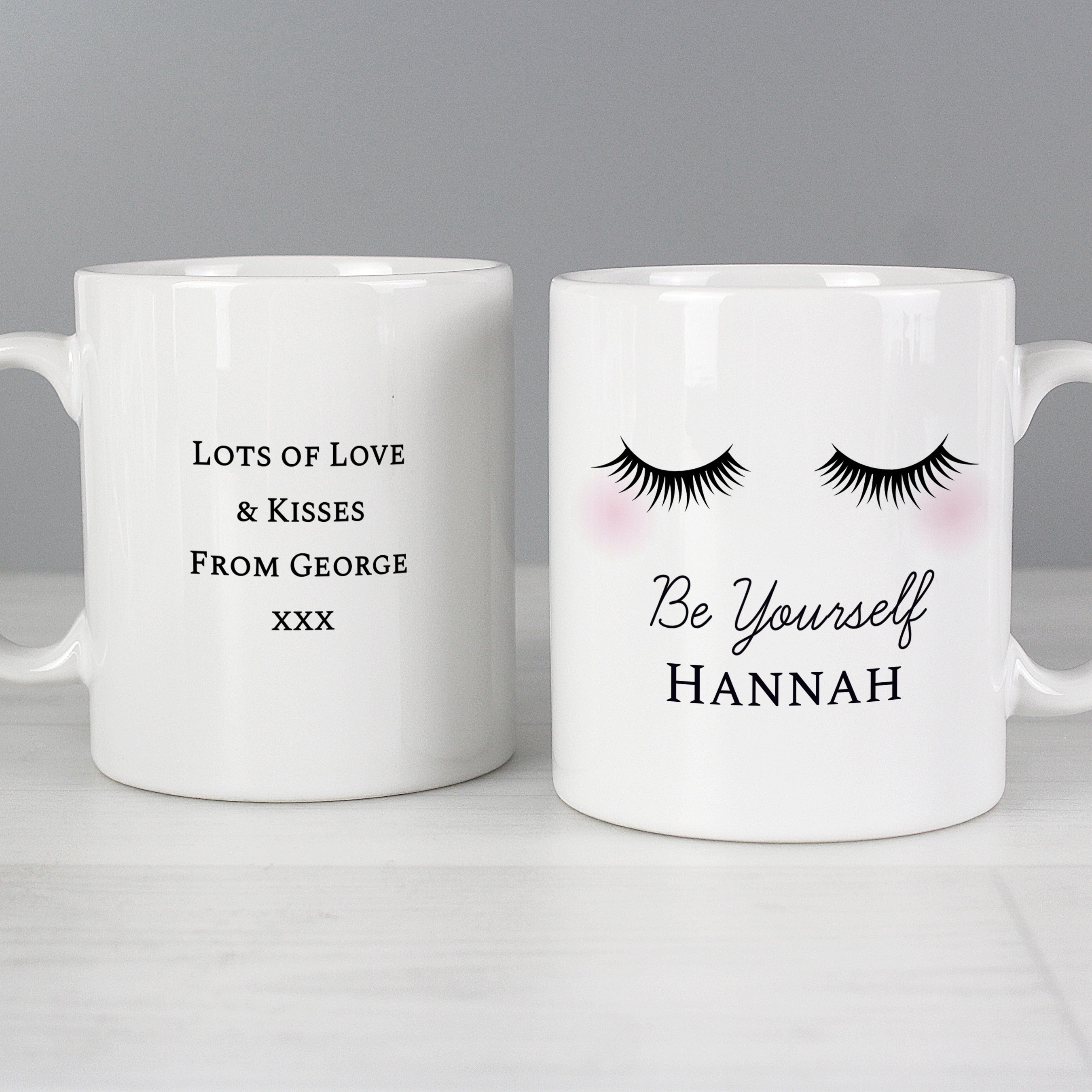 Personalised Eyelashes Mug