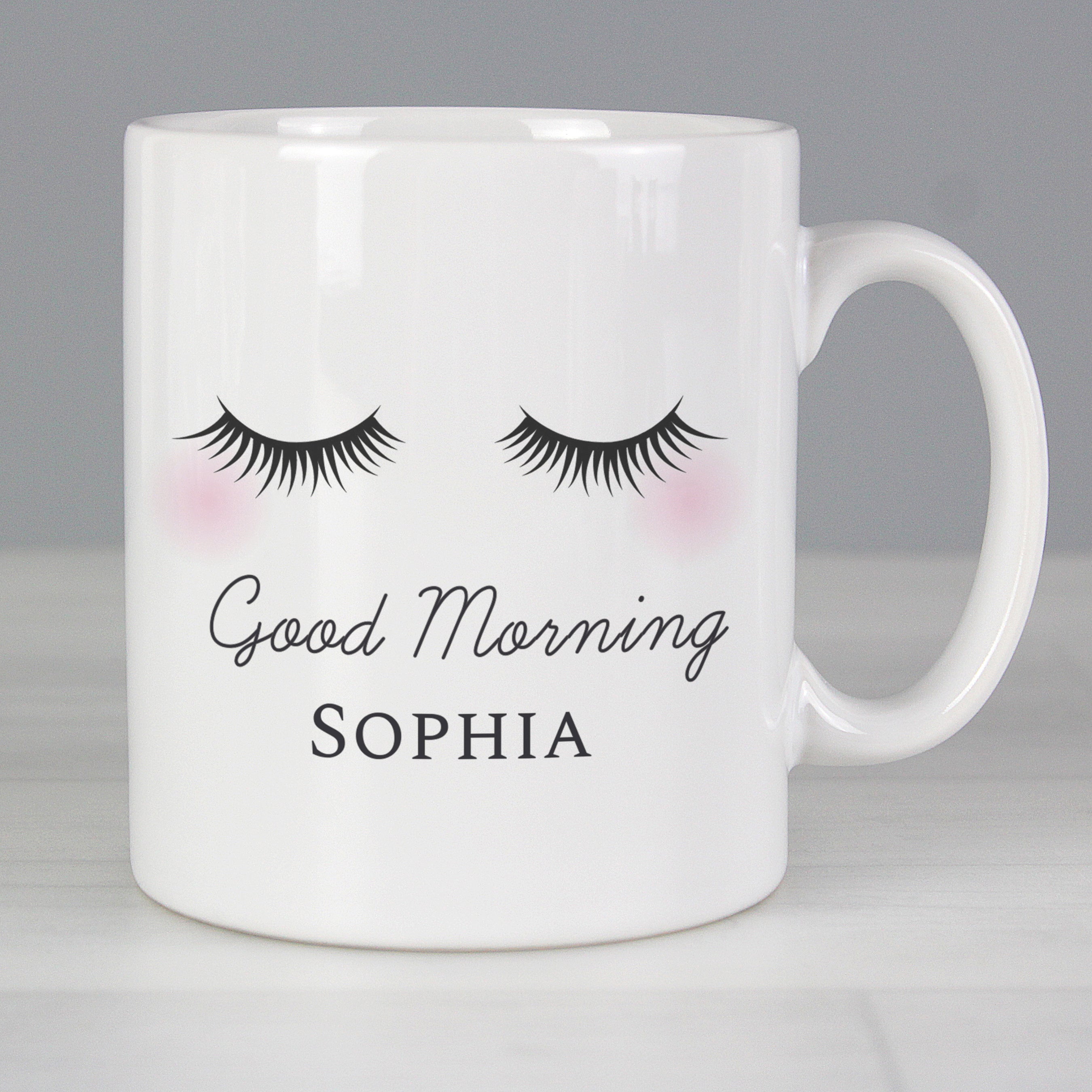 Personalised Eyelashes Mug