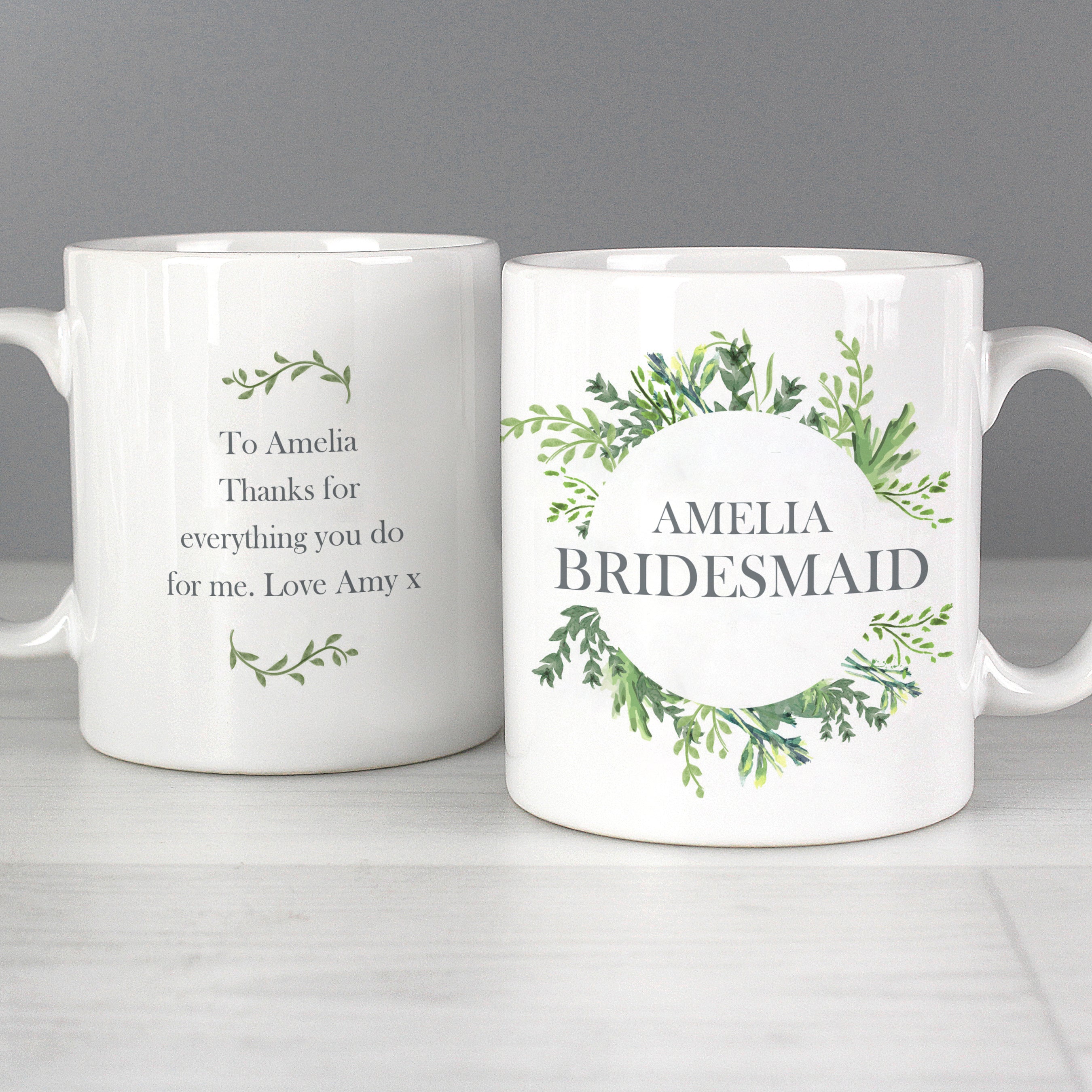 Personalised Botanical Mug