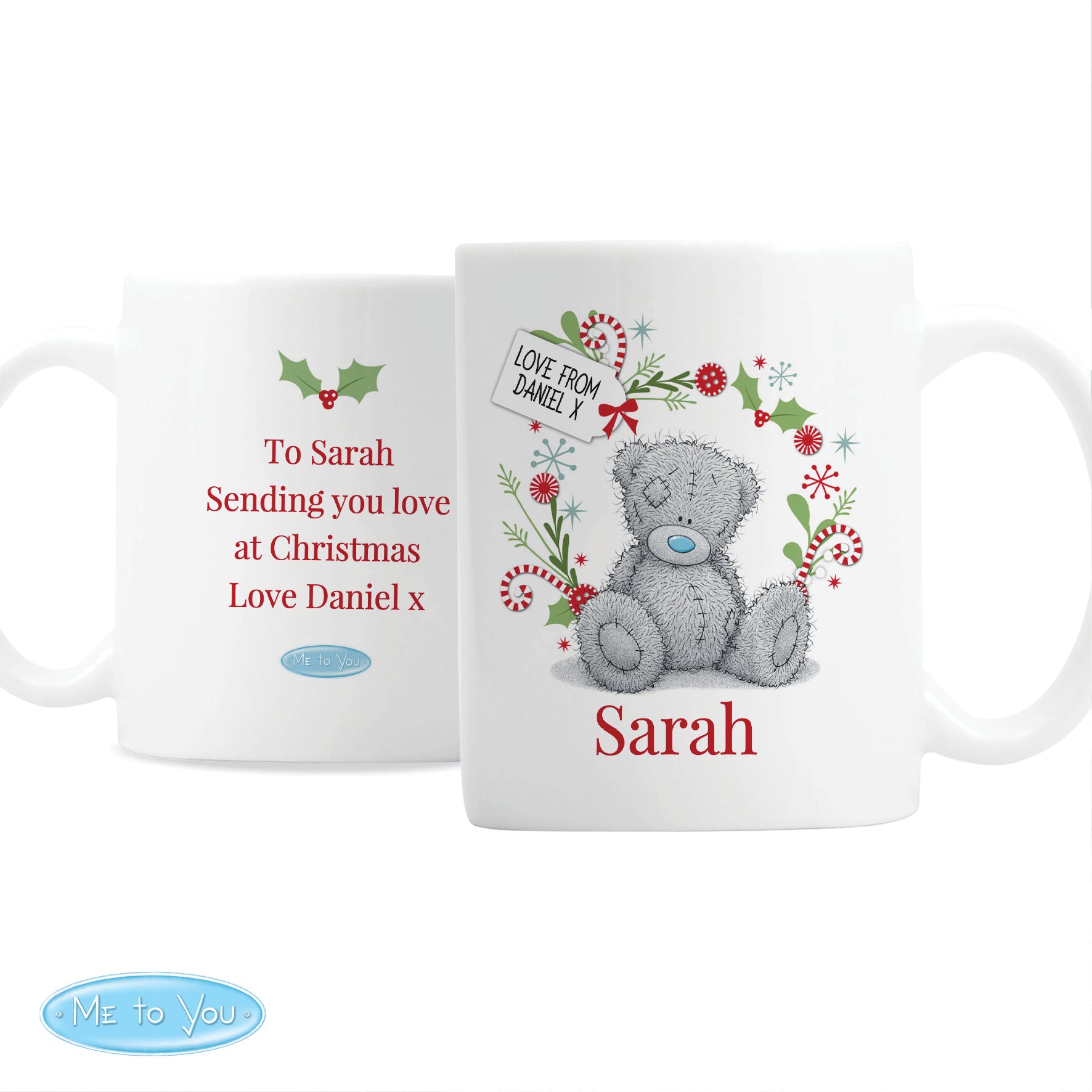 Personalised Me to You 'For Nan, Grandma, Mum' Christmas Mug