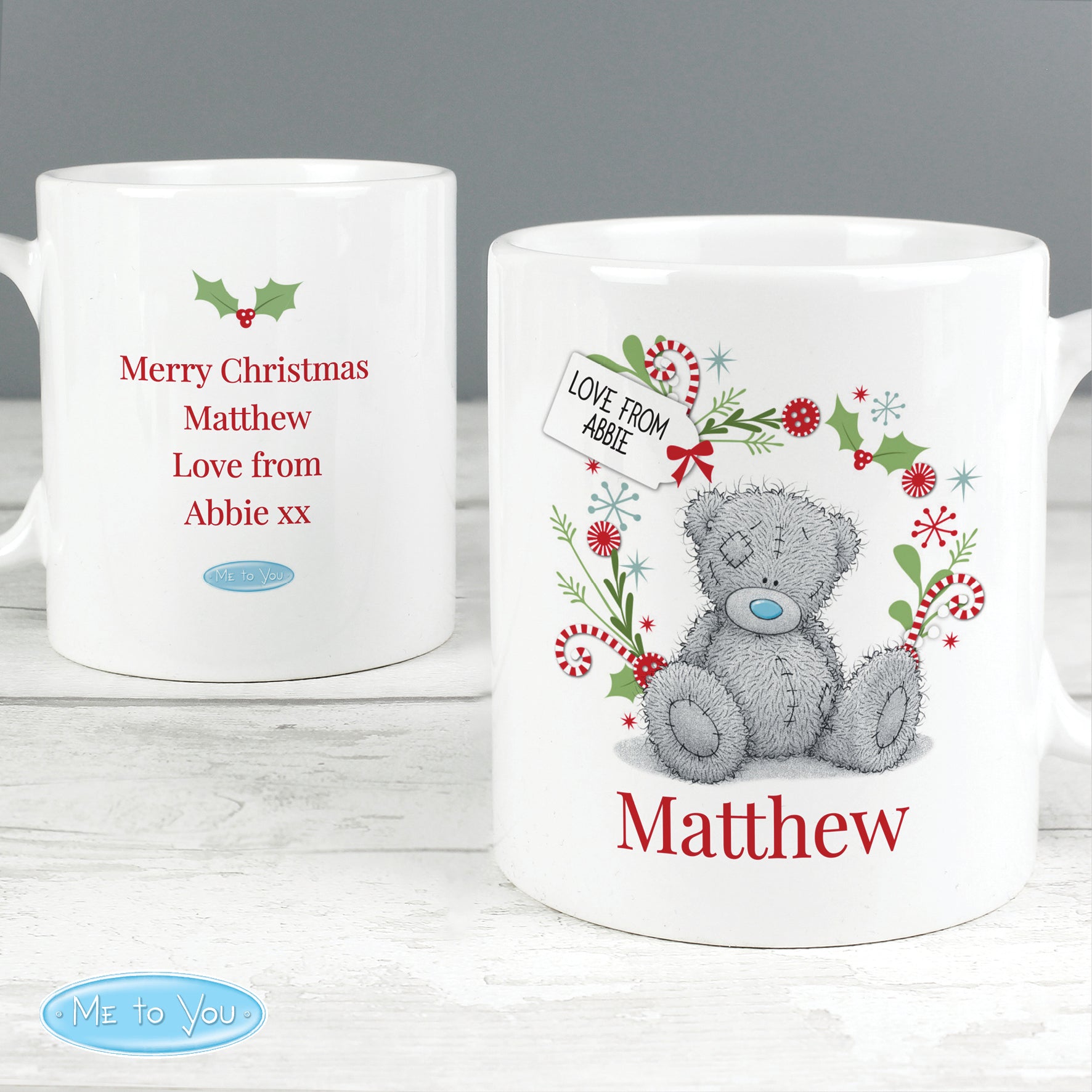 Personalised Me to You 'For Nan, Grandma, Mum' Christmas Mug