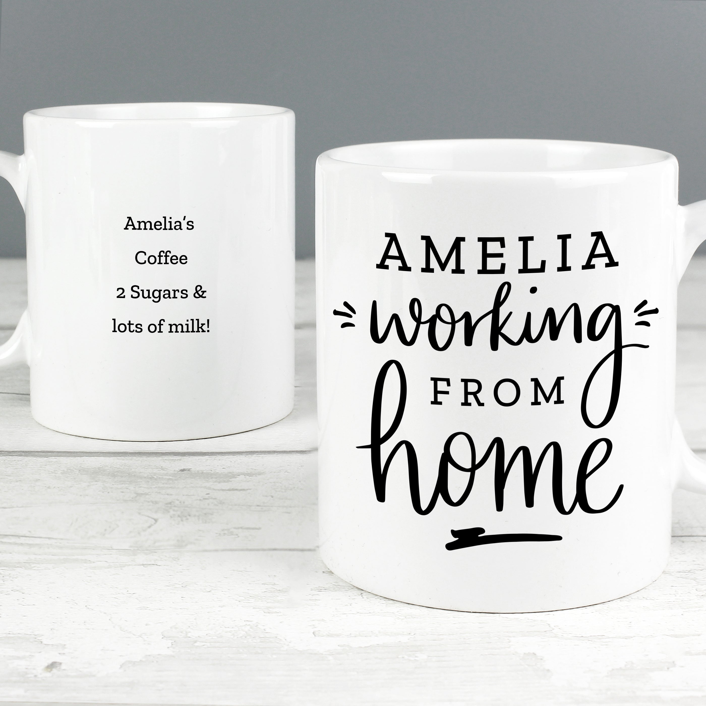 Personalised Working From Home Mug