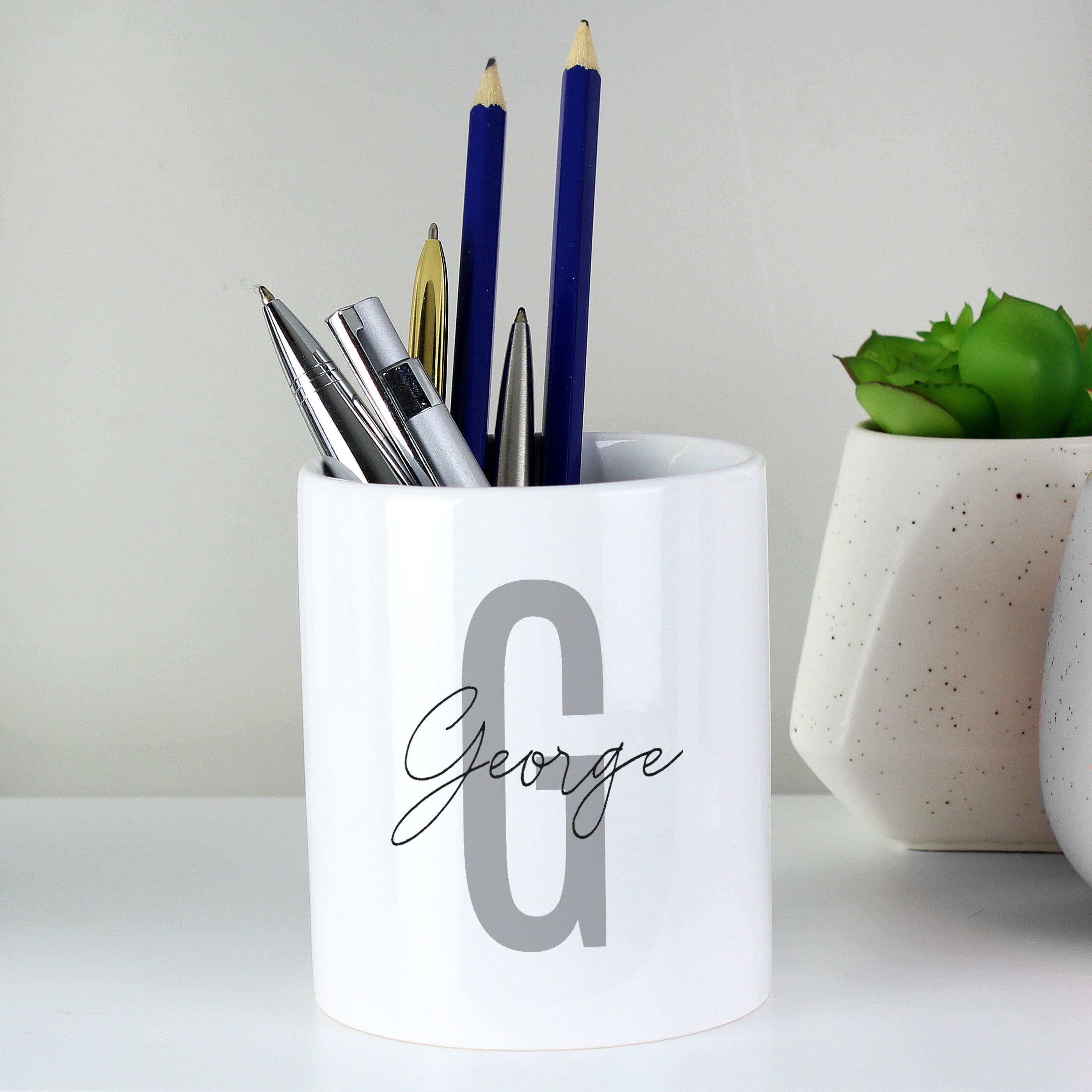 Personalised Initial & Name Ceramic Storage Pot