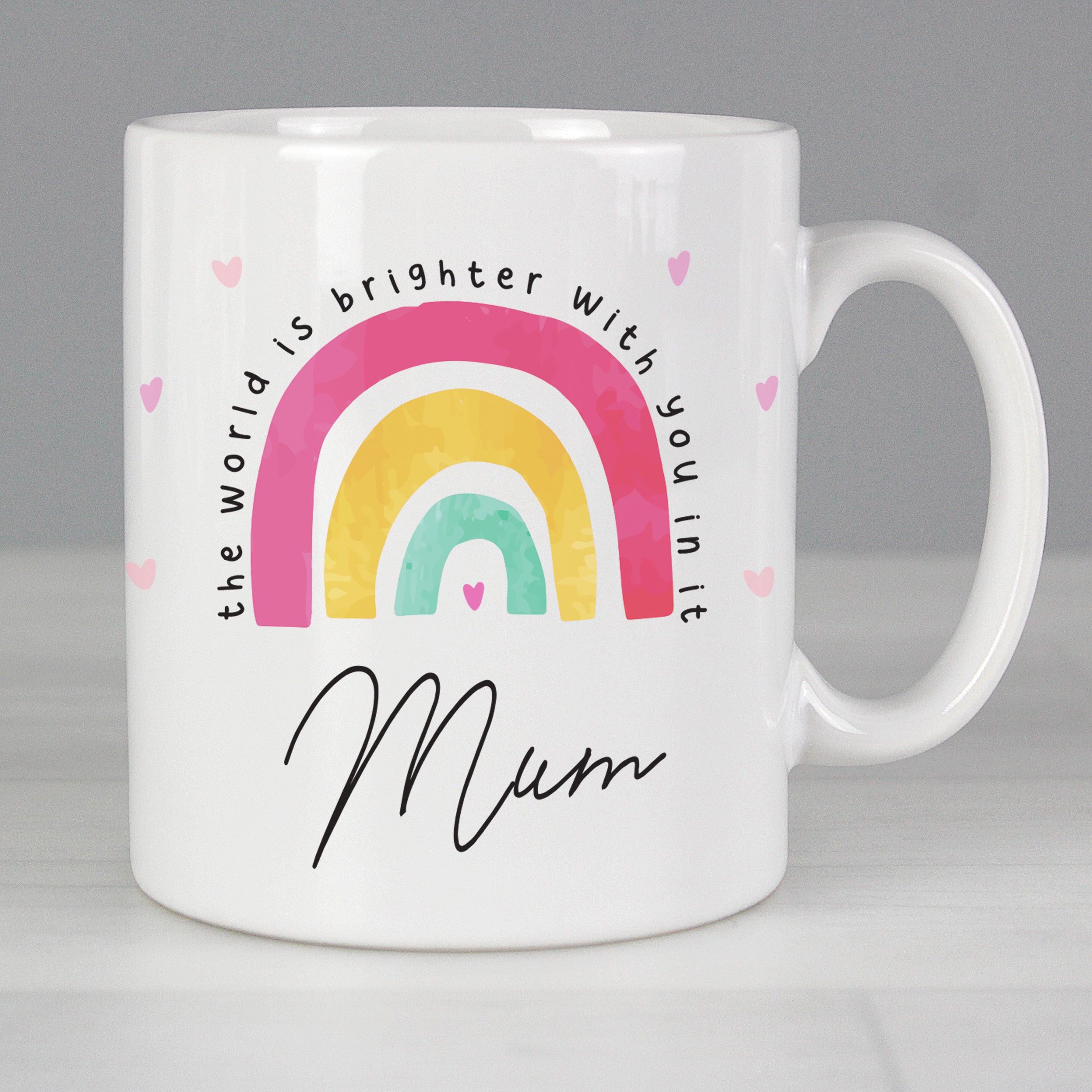 Personalised You Make The World Brighter Mug