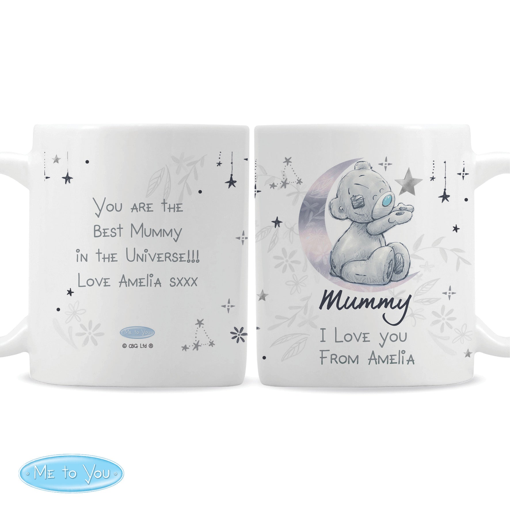 Personalised Moon & Stars Me To You Mug