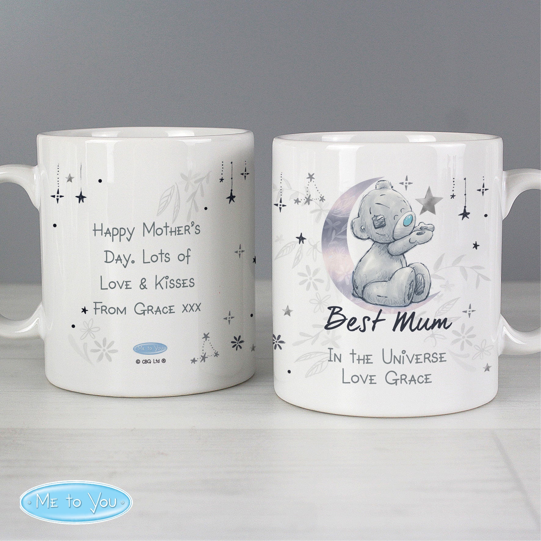 Personalised Moon & Stars Me To You Mug