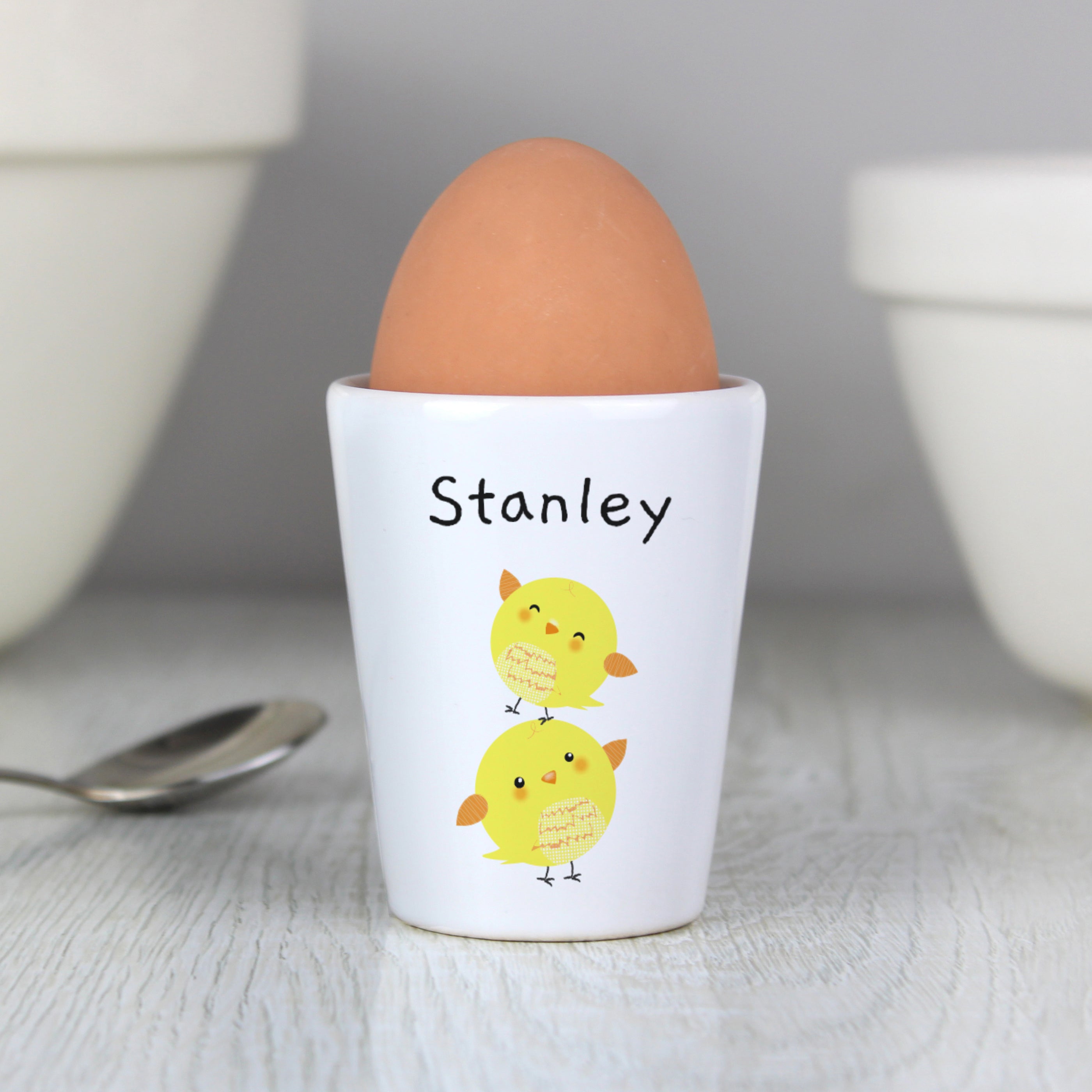 Personalised Easter Chicks Egg Cup