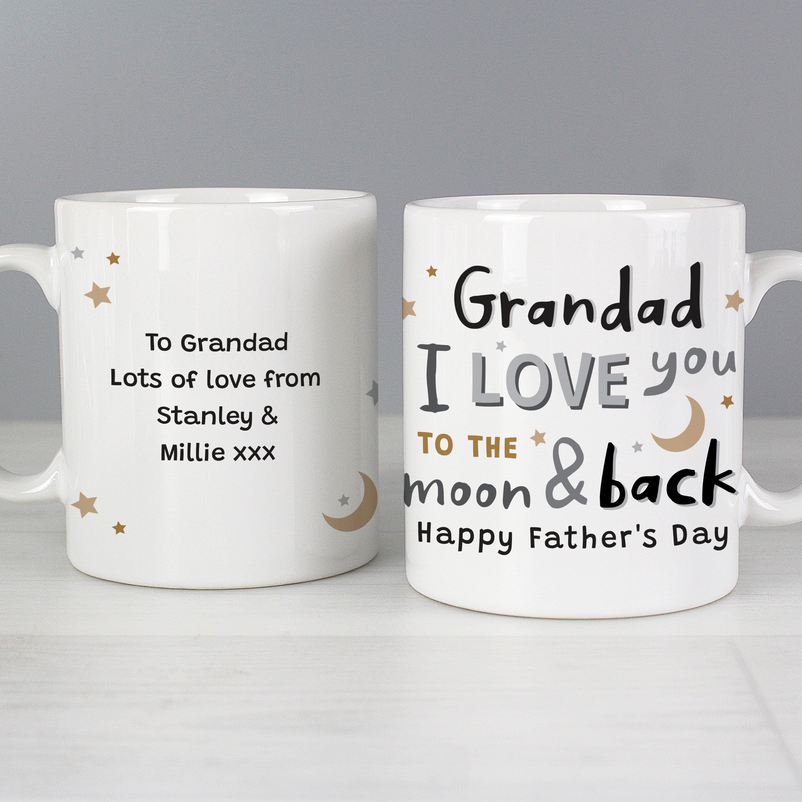 Personalised To the Moon and Back Mug