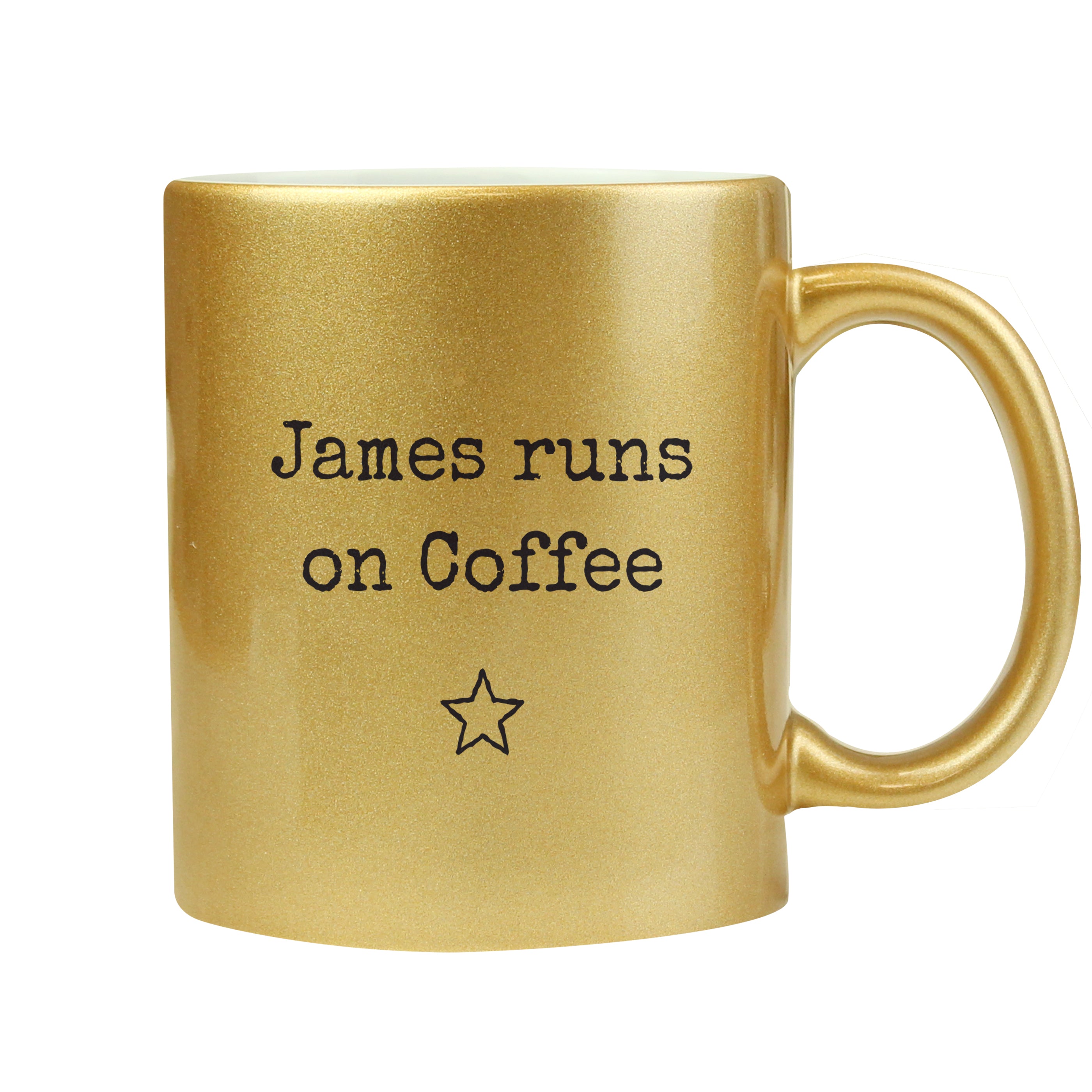 Personalised Free Text Gold Mug