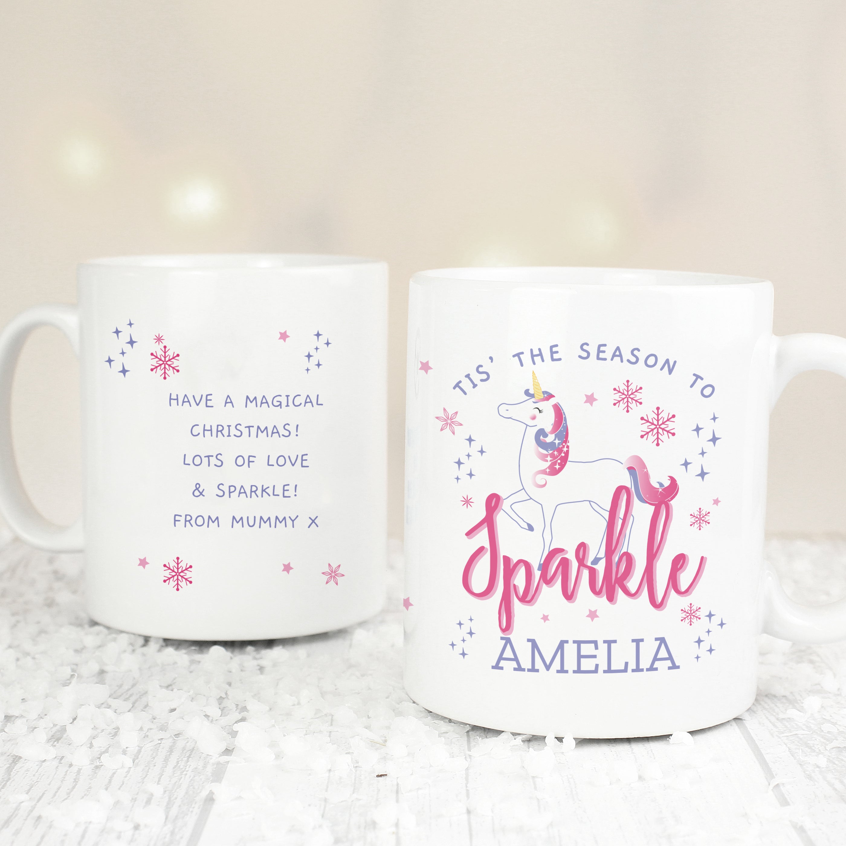 Personalised Unicorn Season To Sparkle Mug