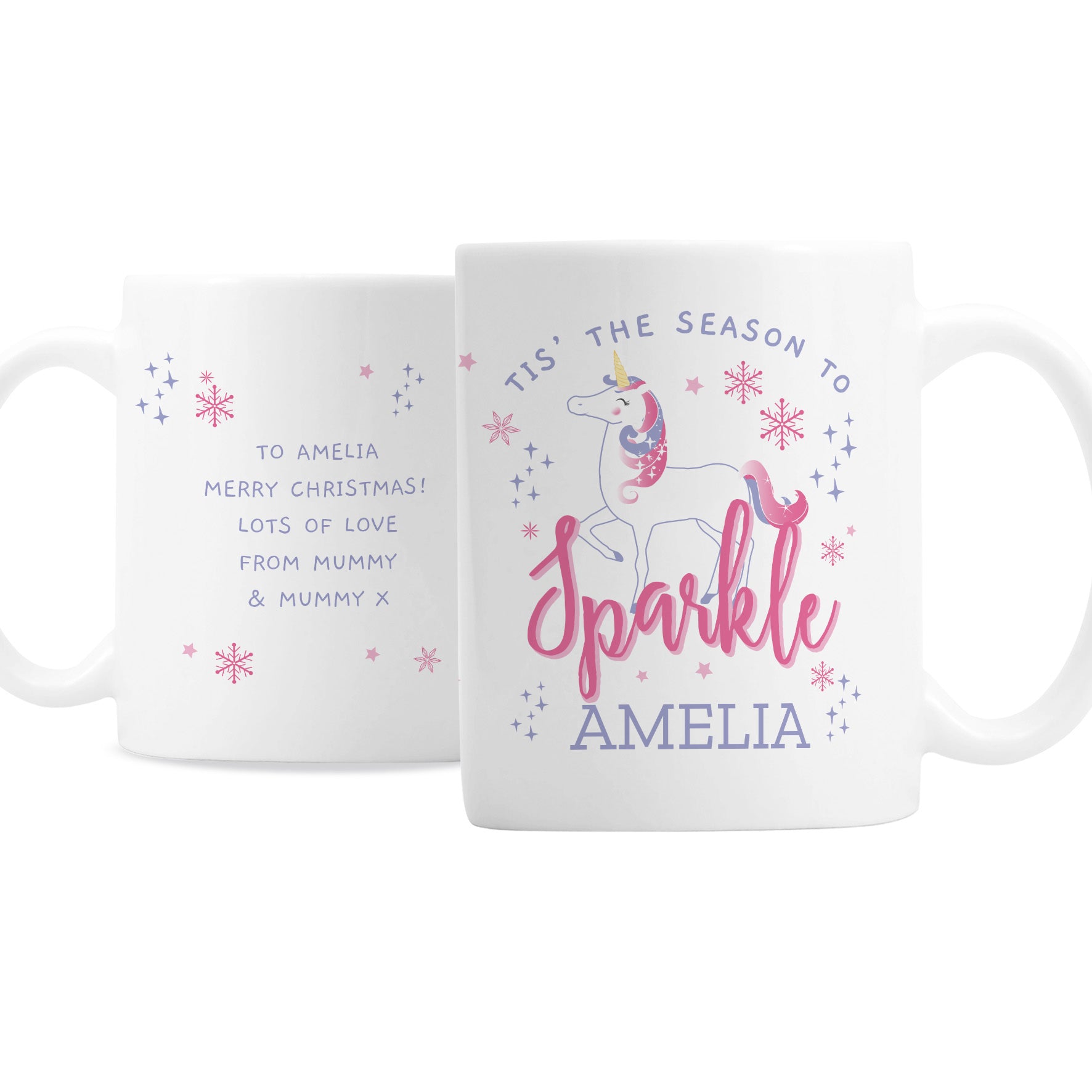 Personalised Unicorn Season To Sparkle Mug