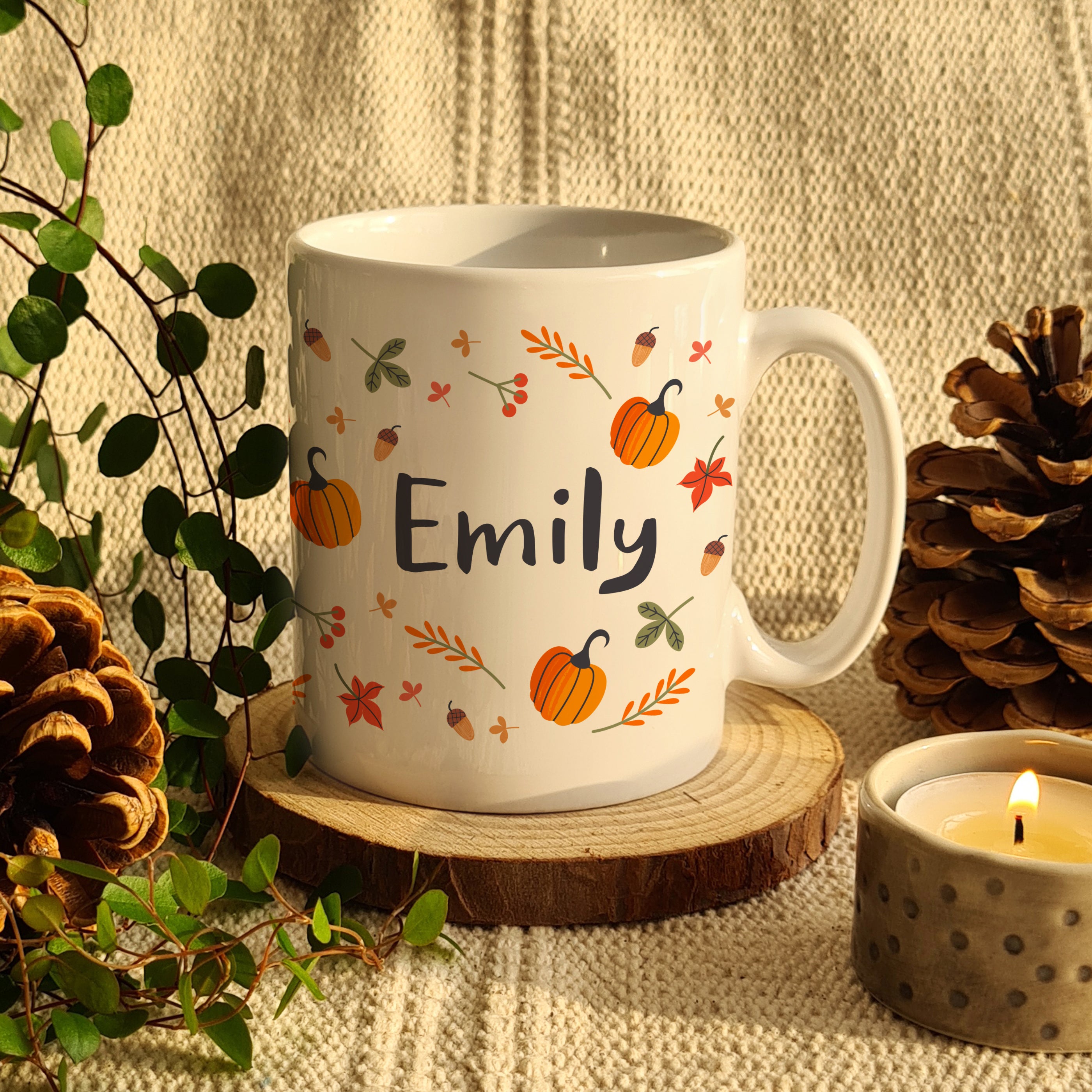 Personalised Pumpkin Mug