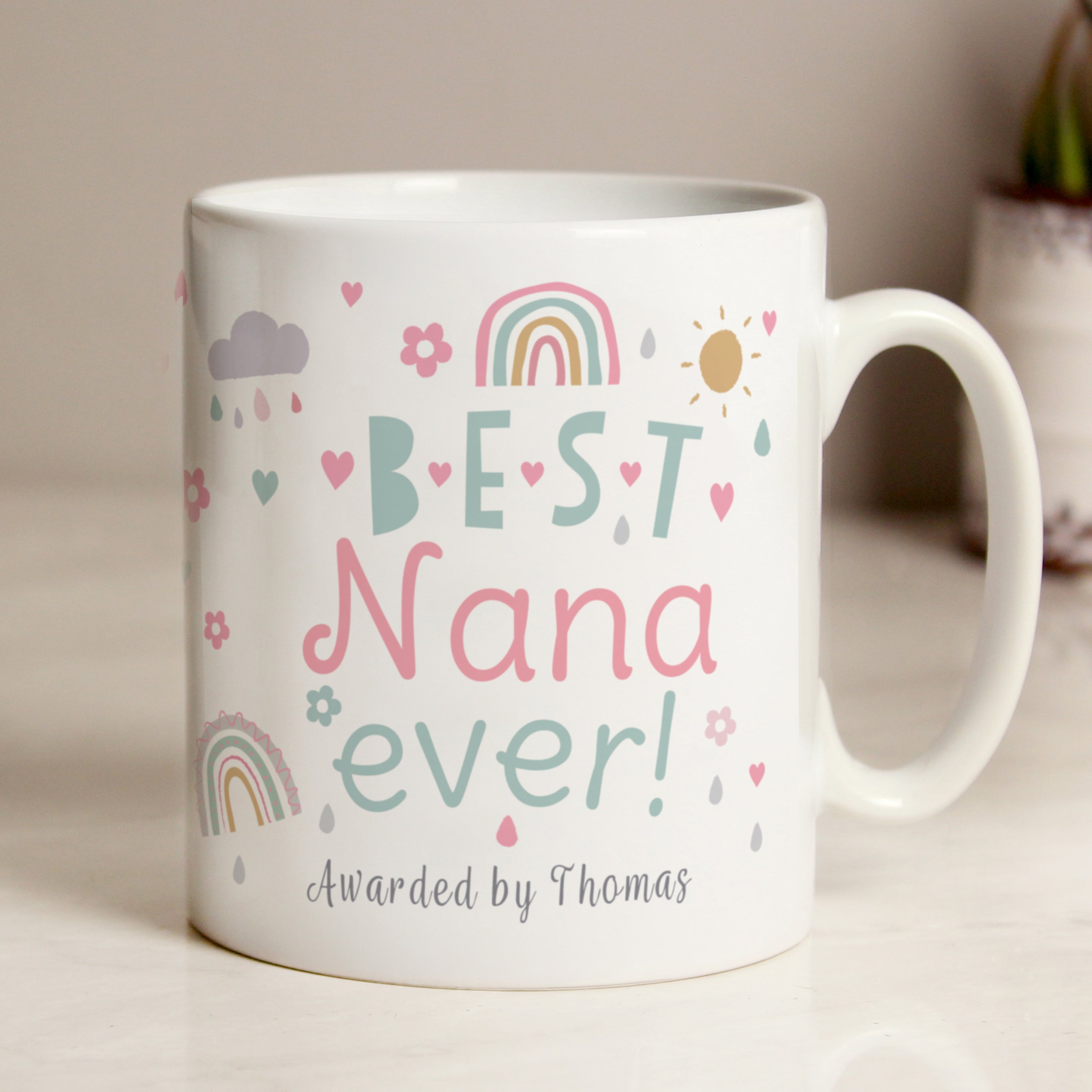 Personalised Best Ever Rainbows & Sunshine Mug