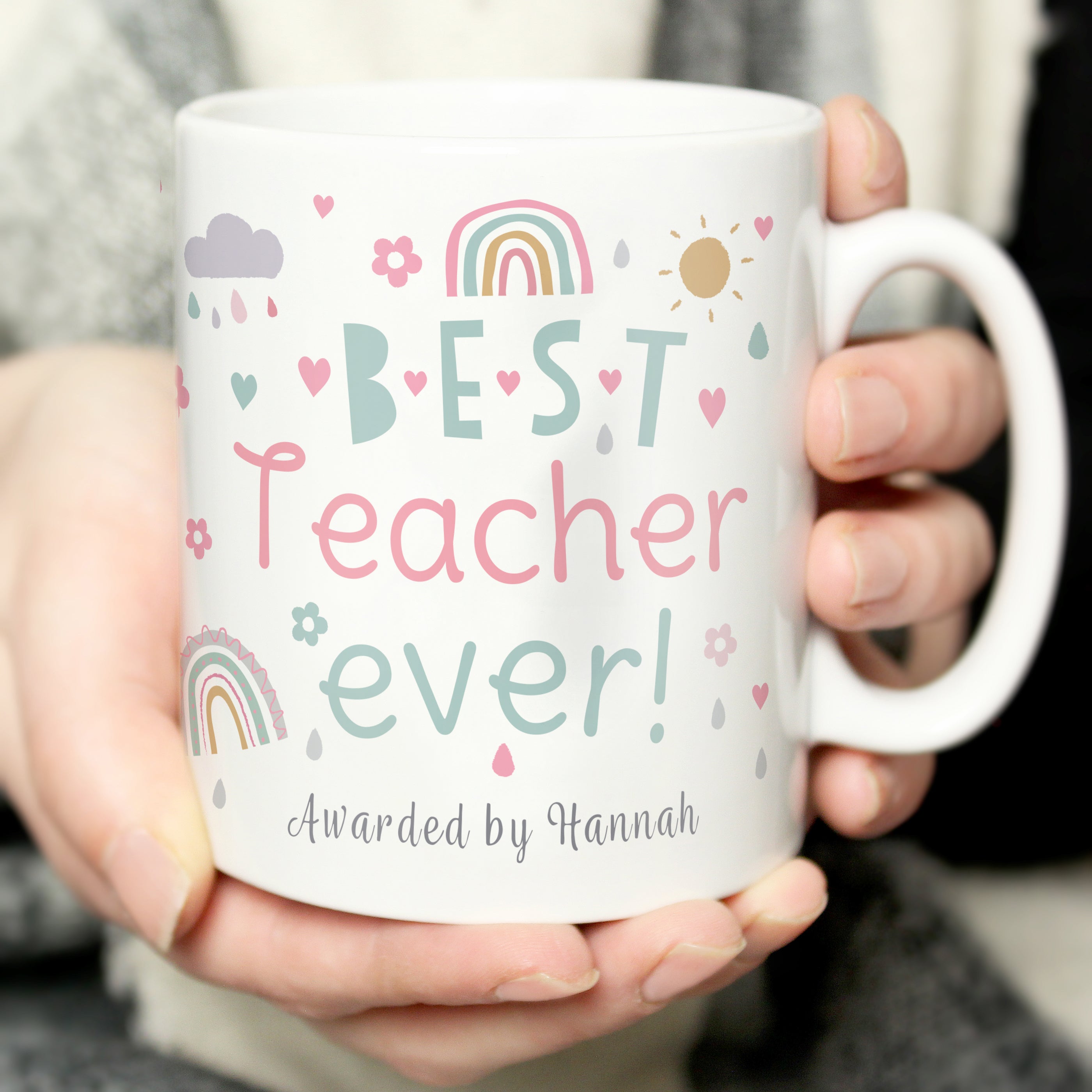 Personalised Best Ever Rainbows & Sunshine Mug