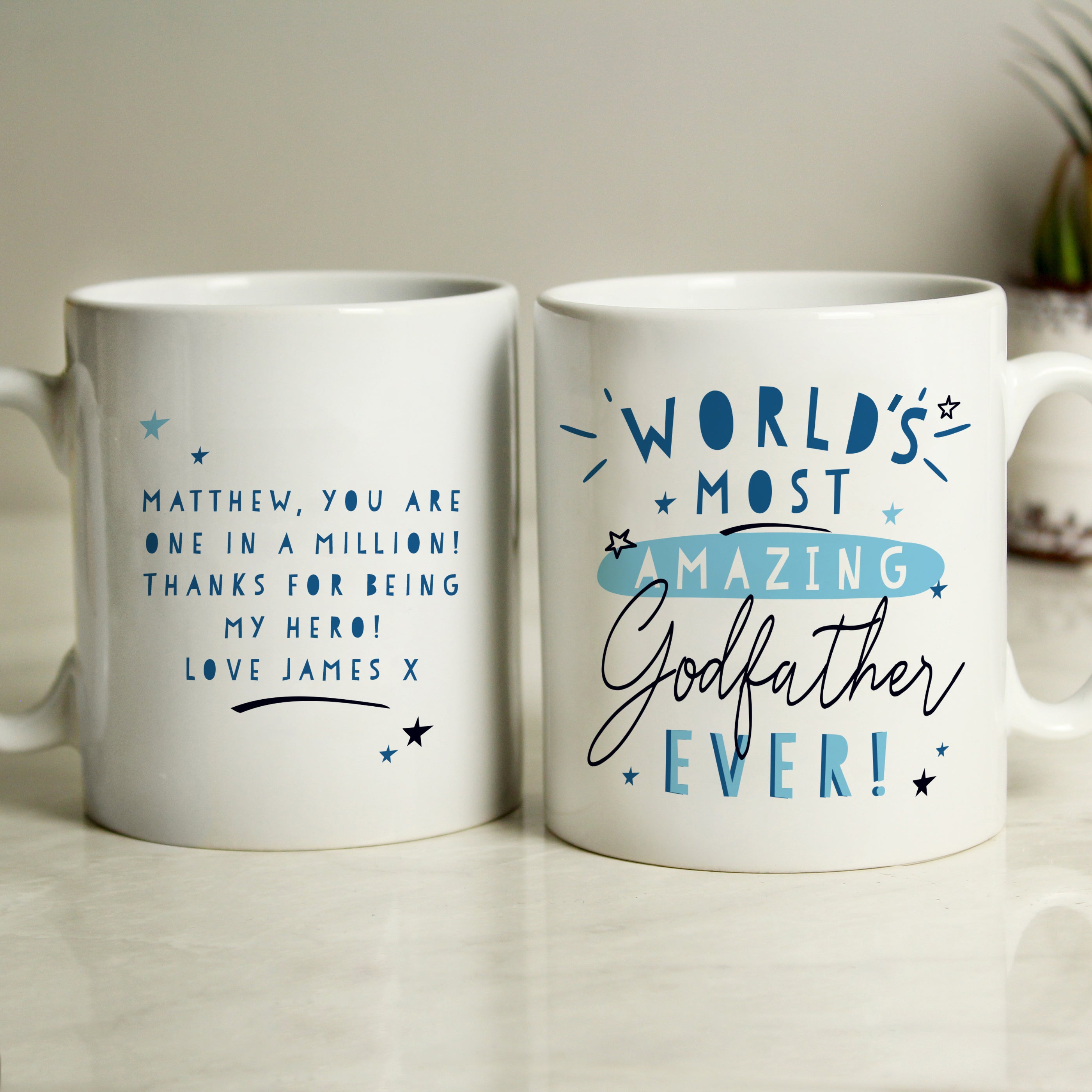 Personalised World's Most Amazing Godfather Mug