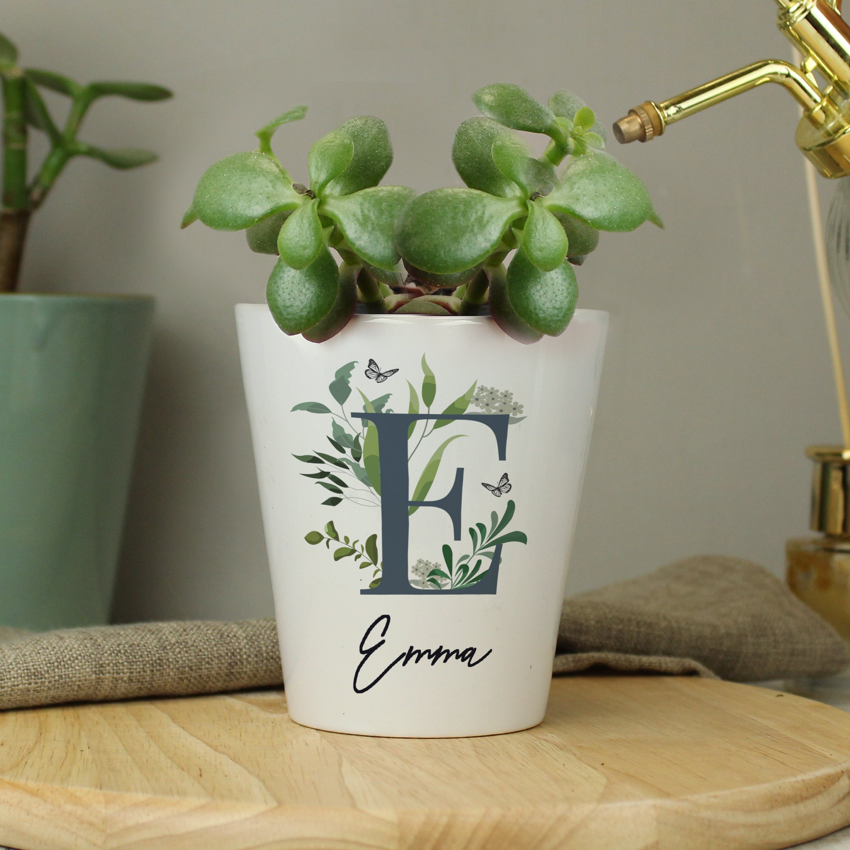 Personalised Botanical Plant Pot