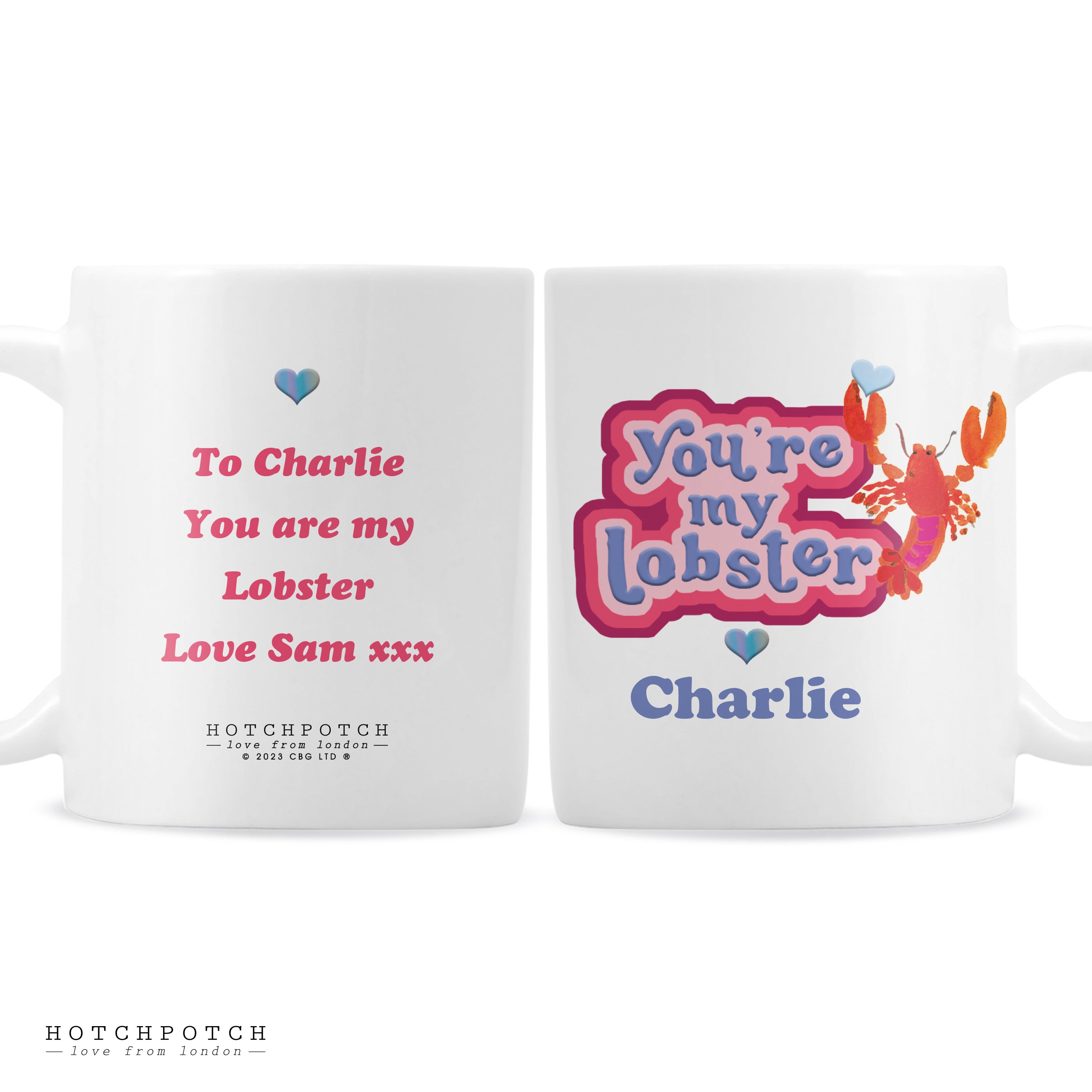 Personalised Hotchpotch Youre My Lobster Mug