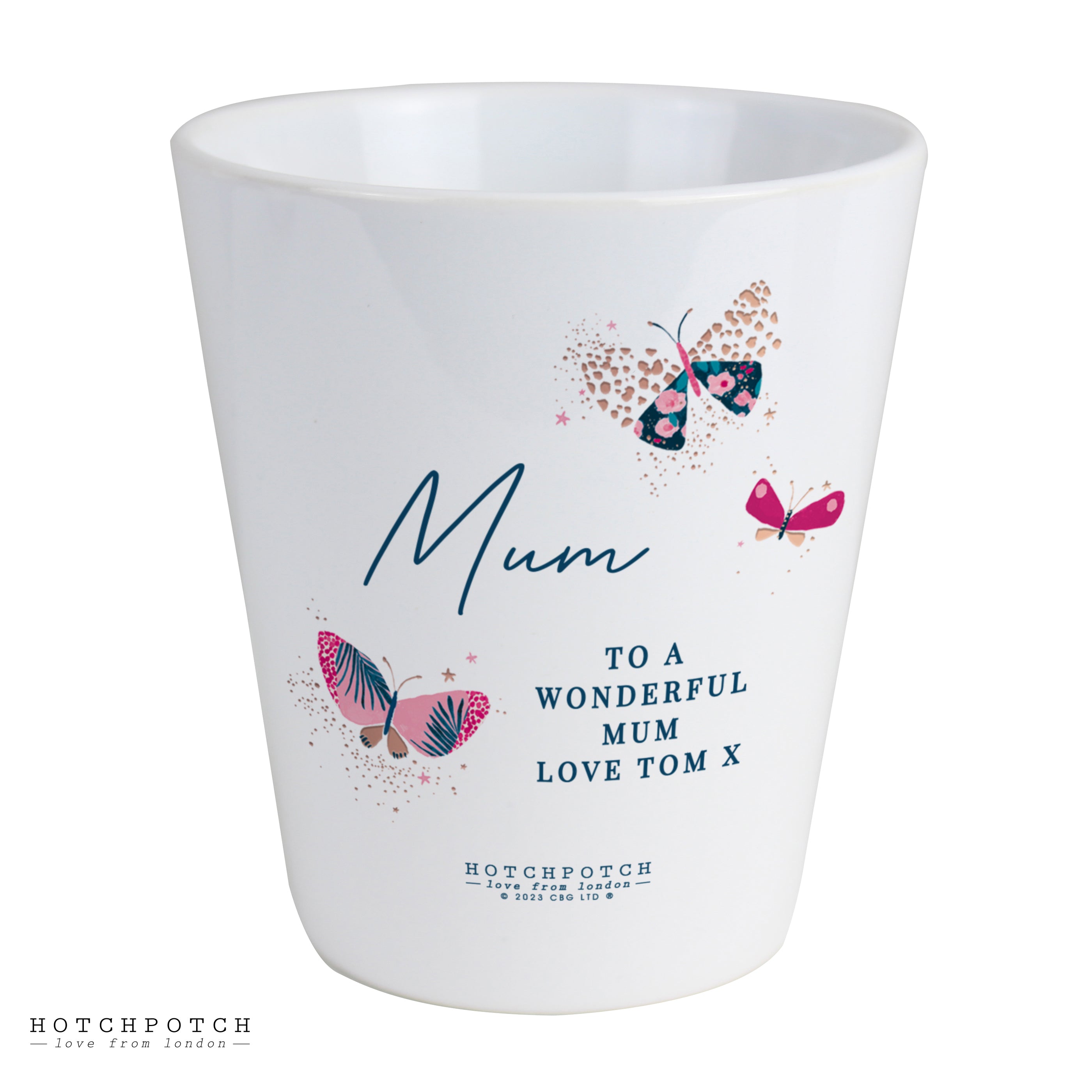 Personalised Hotchpotch Butterfly Plant Pot